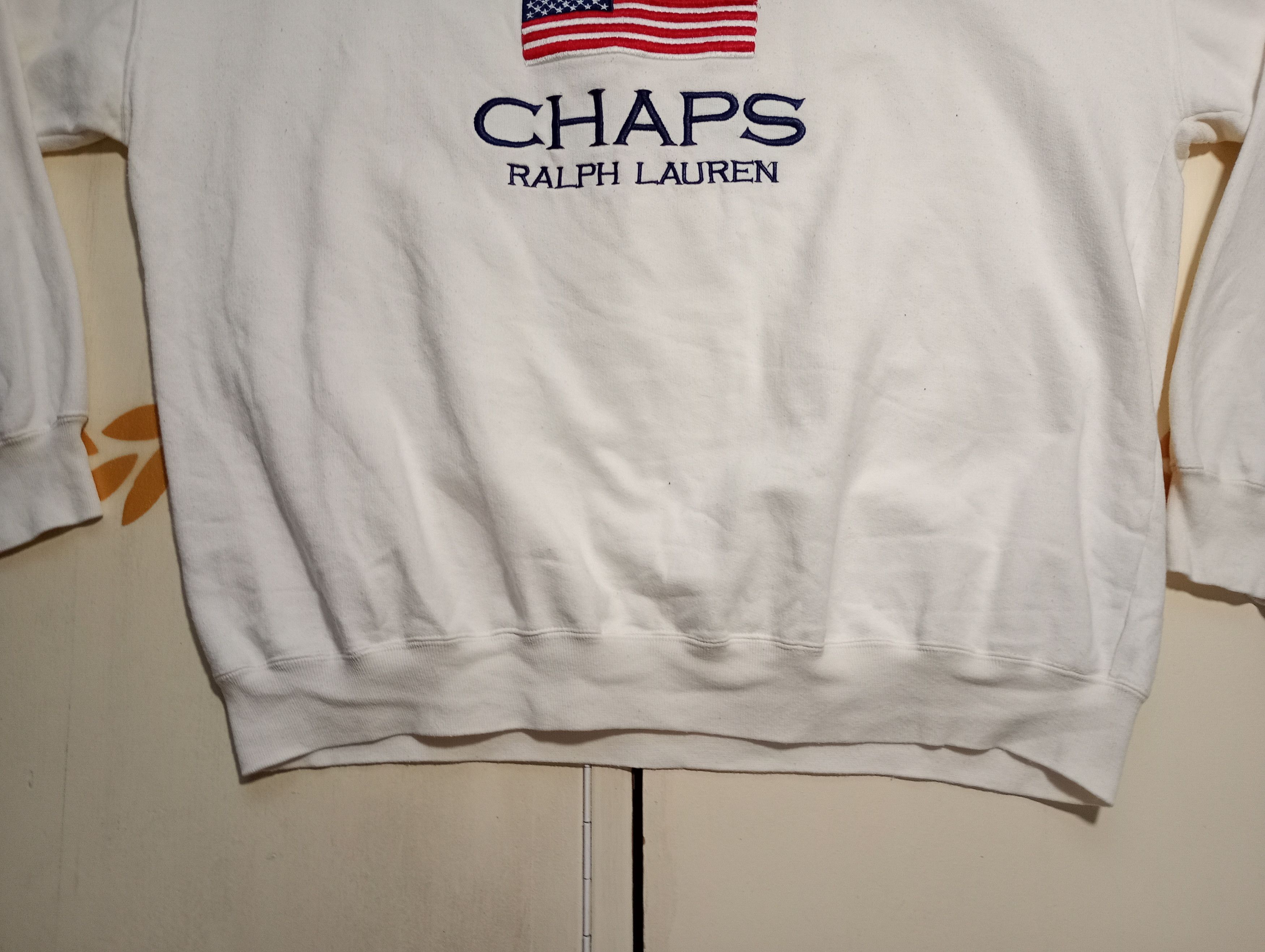 Chaps Ralph Lauren Chaps Ralph Lauren American Flag Sweatshirt Vintage Size US XL / EU 56 / 4 - 3 Thumbnail