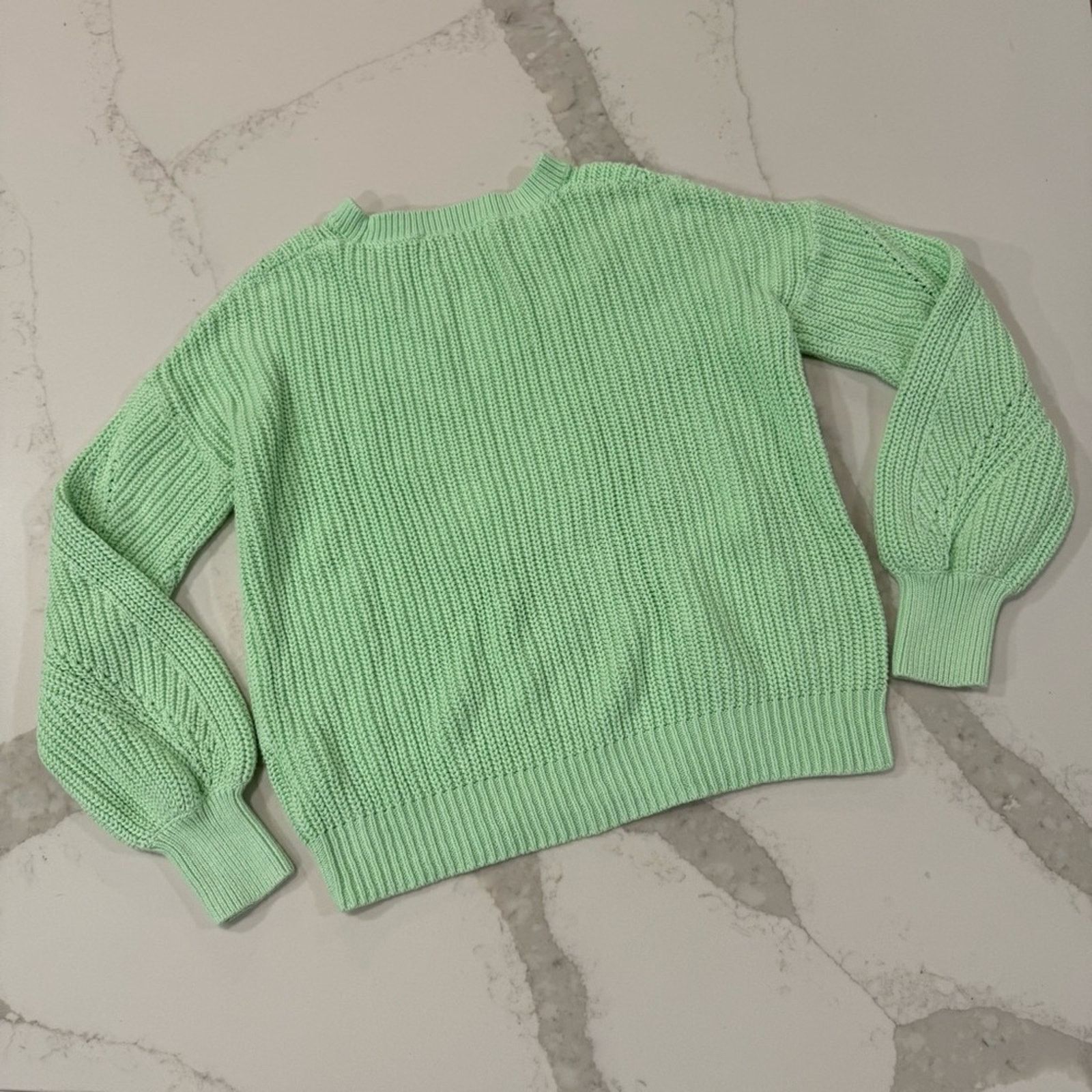 Lilly Pulitzer Lilly Pulitzer Bristow Knit Sweater Womens XS PistachioGreen Size XS / US 0-2 / IT 36-38 - 10 Thumbnail