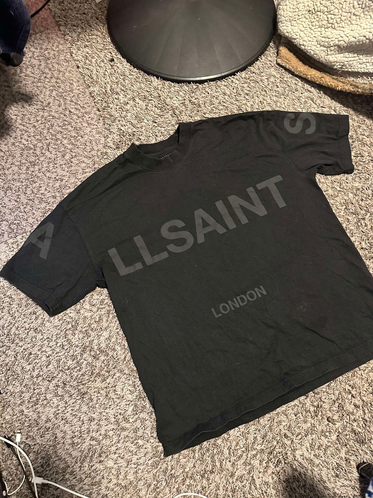 Allsaints Allsaints Jet Black T-Shirt Size US M / EU 48-50 / 2 - 1 Preview