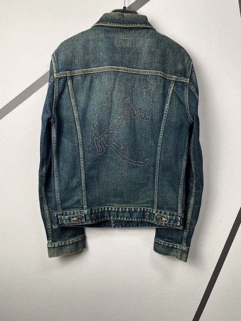 Saint Laurent Paris Saint Laurent Paris Yellow mud washed denim jacket-2506 Size US L / EU 52-54 / 3 - 1 Thumbnail