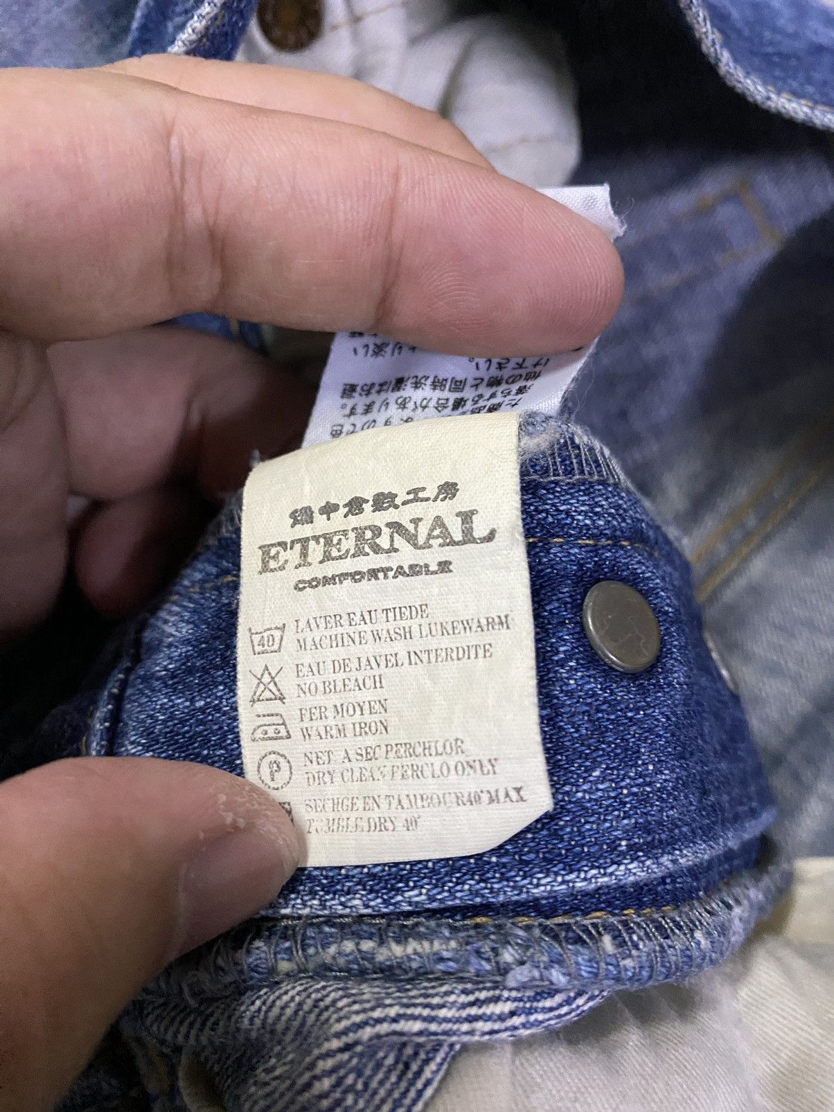 Japanese Brand Designer Eternal Japan Distresed Denim Size US 30 / EU 46 - 14 Thumbnail