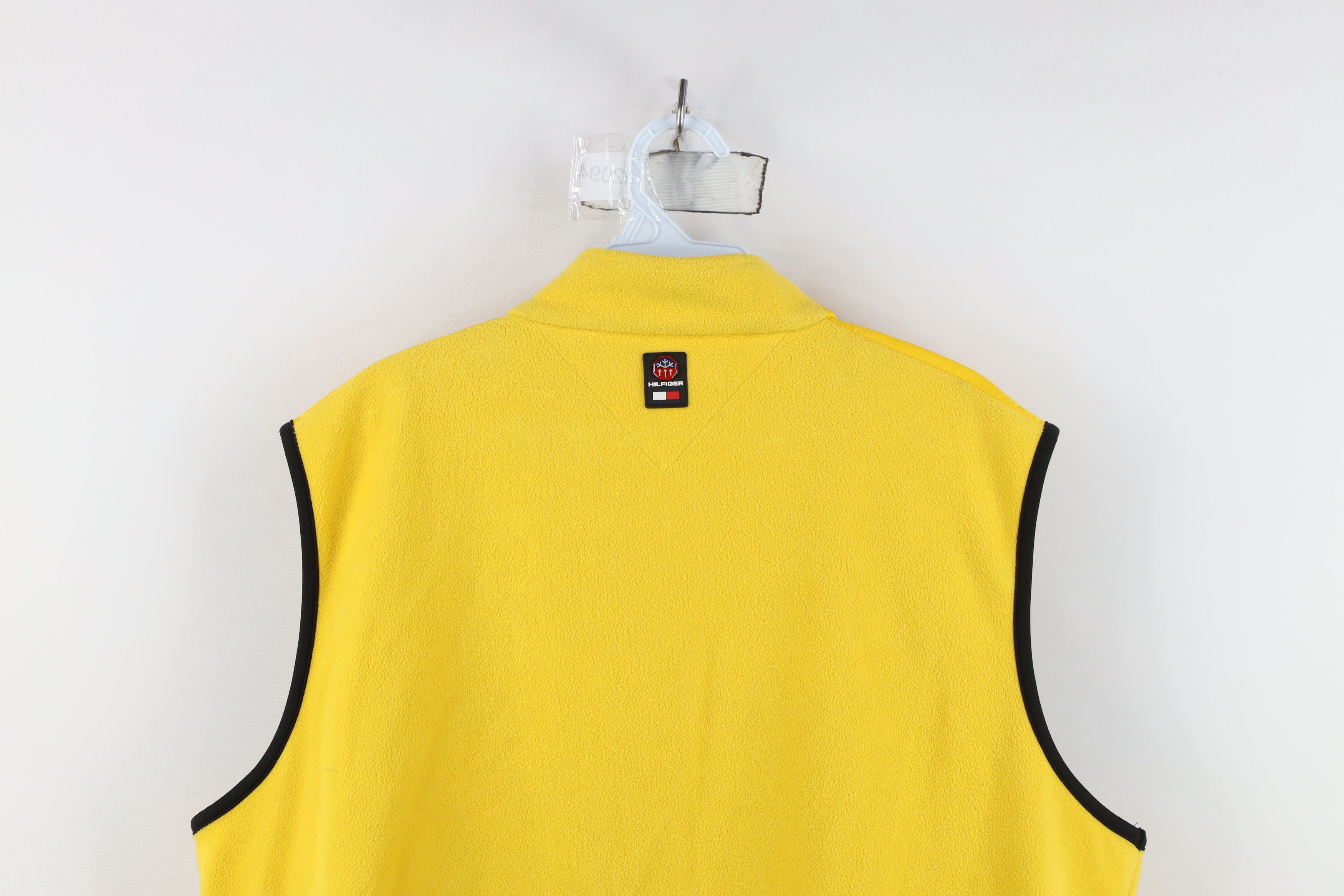 Tommy Hilfiger Vintage Tommy Hilfiger Full Zip Fleece Vest Jacket Yellow Size US L / EU 52-54 / 3 - 14 Thumbnail
