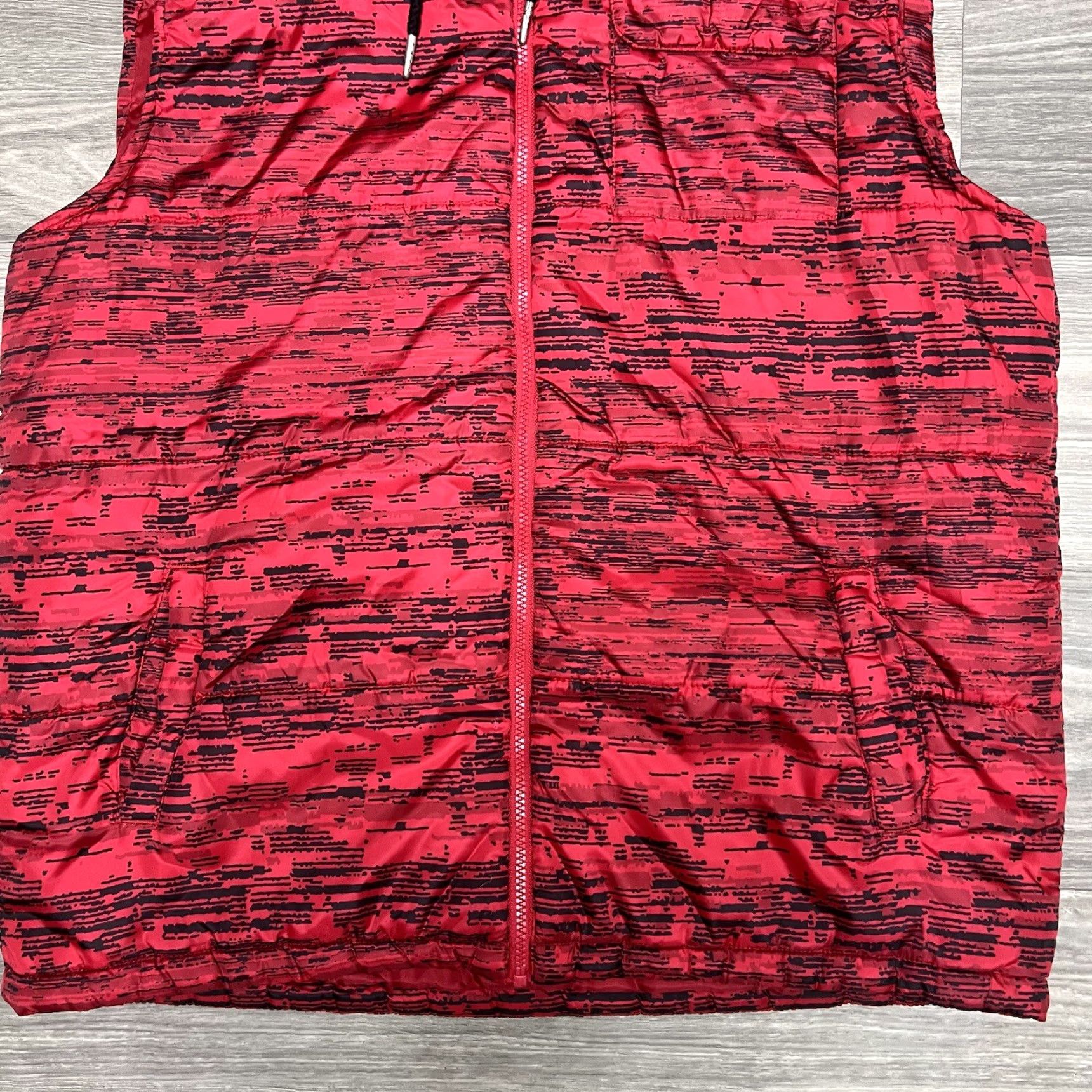 Ecko Unltd. VINTAGE Y2K Ecko Unltd Puffer Hoodie Vest Mens Large Red Tiger Camo Black Skate Size US L / EU 52-54 / 3 - 4 Thumbnail