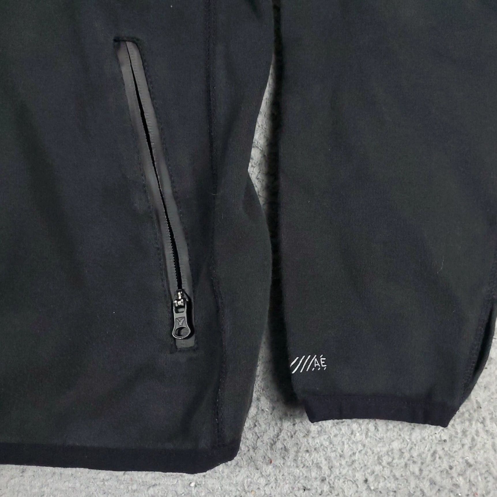 American Eagle Outfitters American Eagle Mens Large Black Sweater 1/4 Zip Up Pullover Sweatshirt Size US L / EU 52-54 / 3 - 4 Thumbnail
