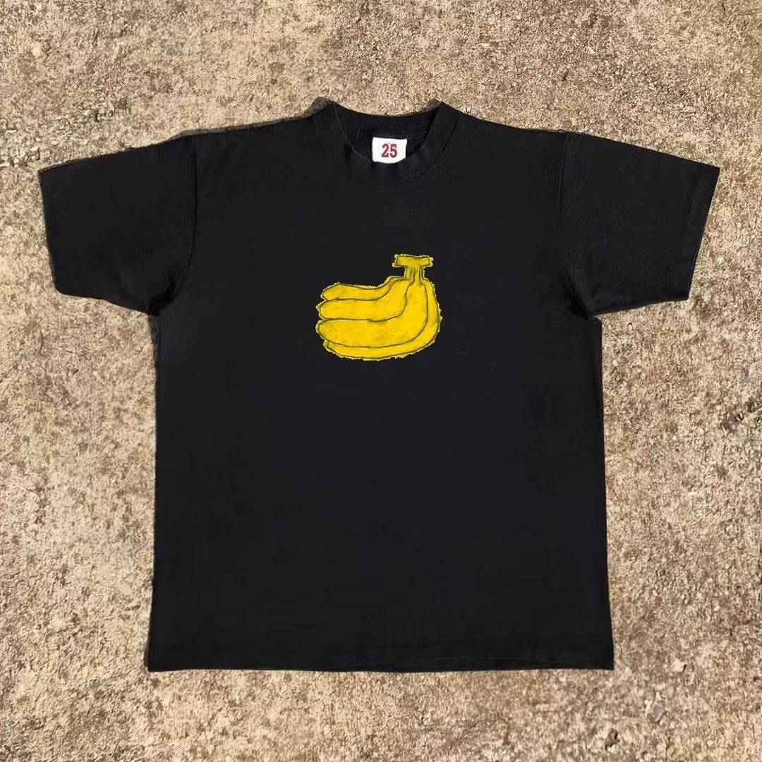 Japanese Brand × Vintage Black washed vintage banana print cotton t-shirt Size US M / EU 48-50 / 2 - 1 Thumbnail