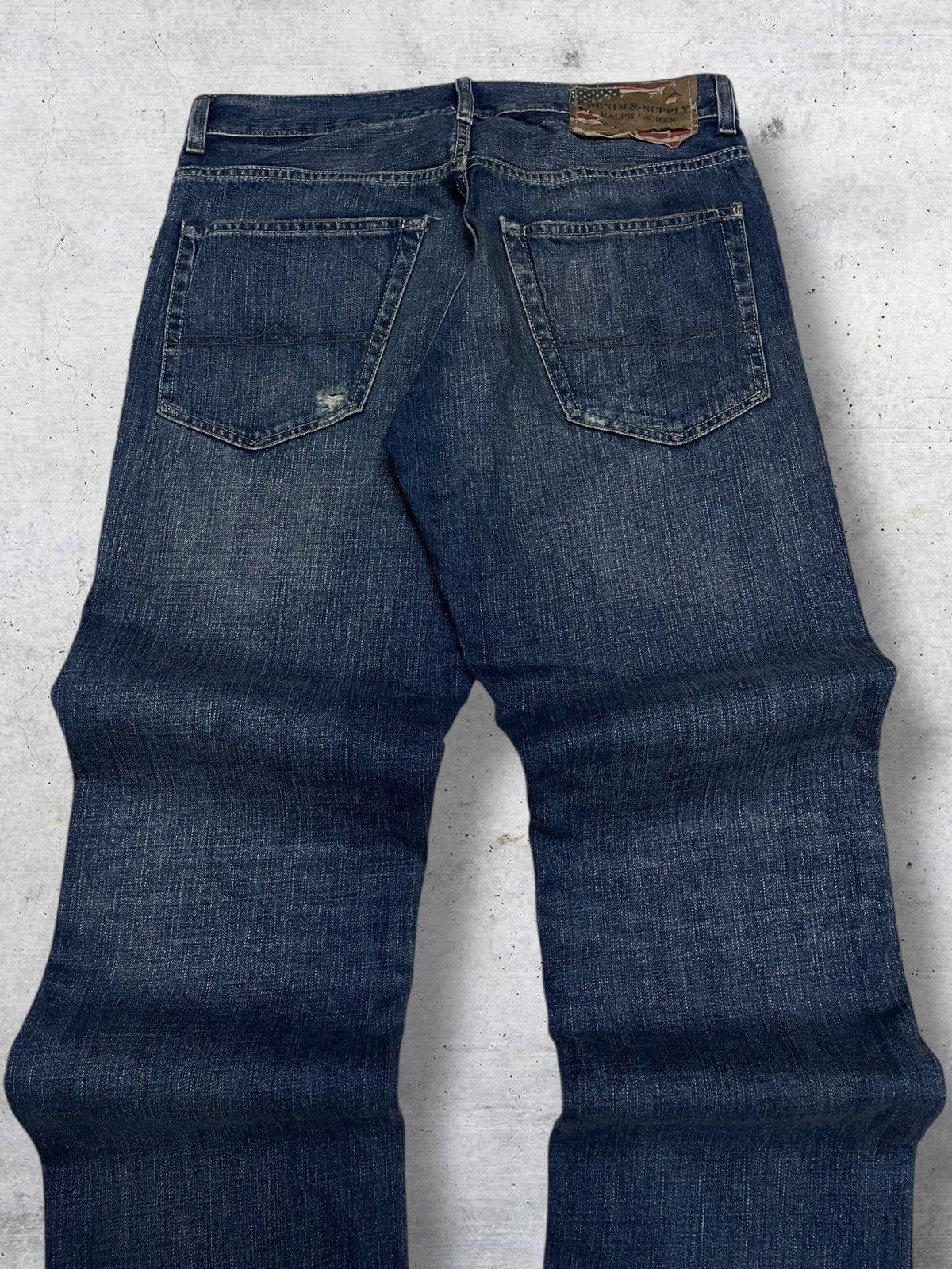 Polo Ralph Lauren VINTAGE POLO RALPH LAUREN SUPPLY DISTRESSED INDIGO DENIM Size US 33 - 11 Thumbnail