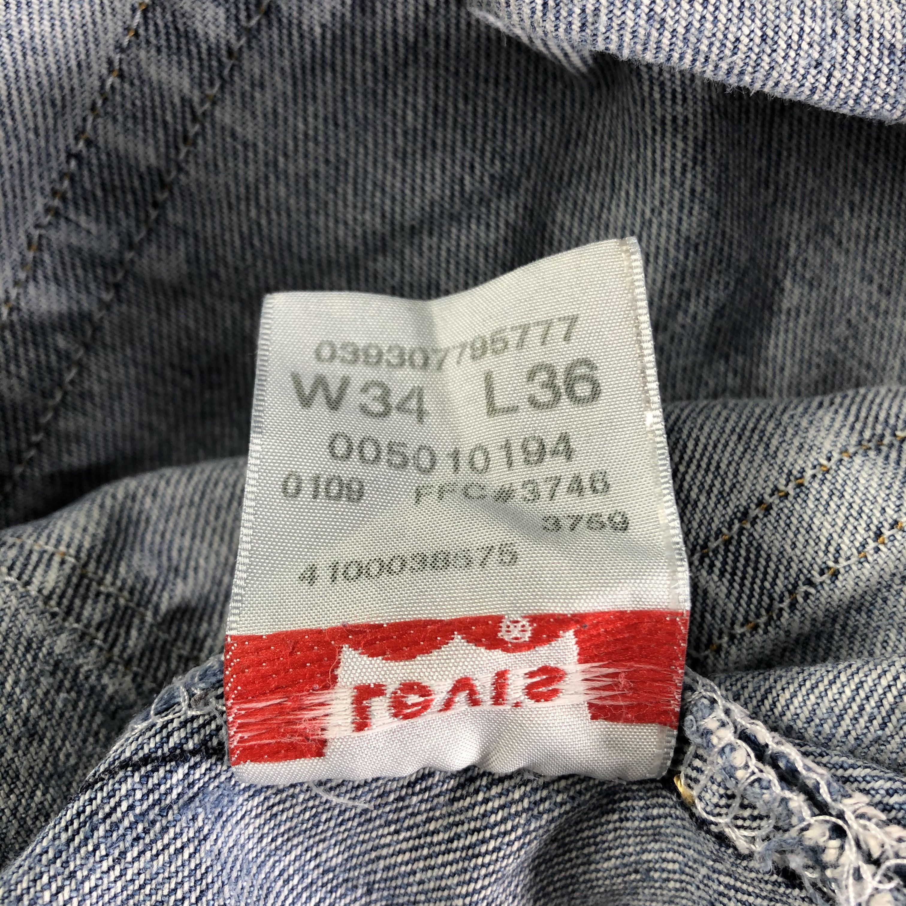 Levi's Vintage Blue Wash Levis 501 Jeans-J3070 Size US 35 - 12 Thumbnail