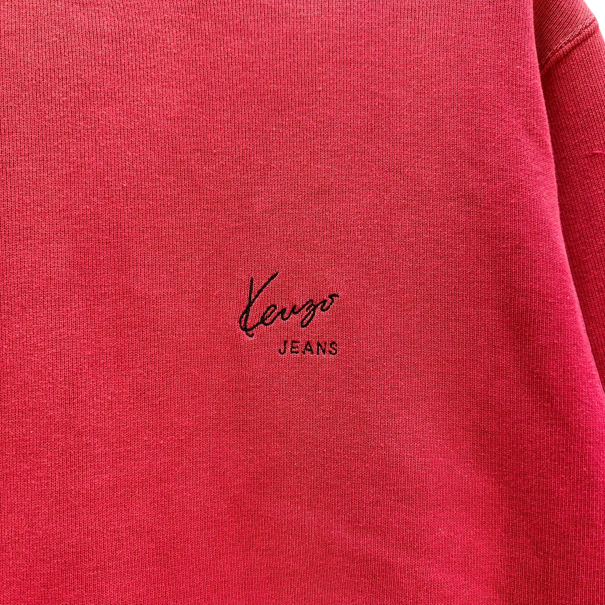 Kenzo KENZO JEANS Embroidery Big Logo Red Sweatshirts #A53-1232 Size US M / EU 48-50 / 2 - 5 Thumbnail