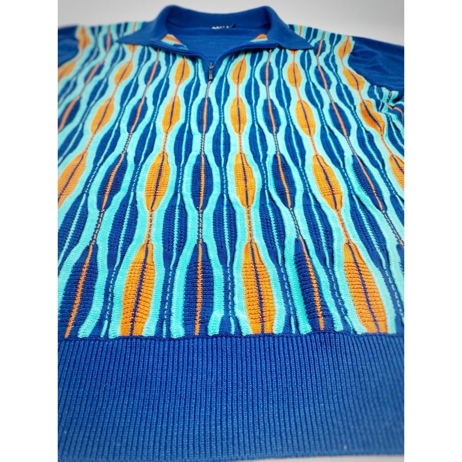 Vintage Inserch Polo Short Sleeve Sweater Shirt Men's XL 80s Style Size US XL / EU 56 / 4 - 2 Thumbnail