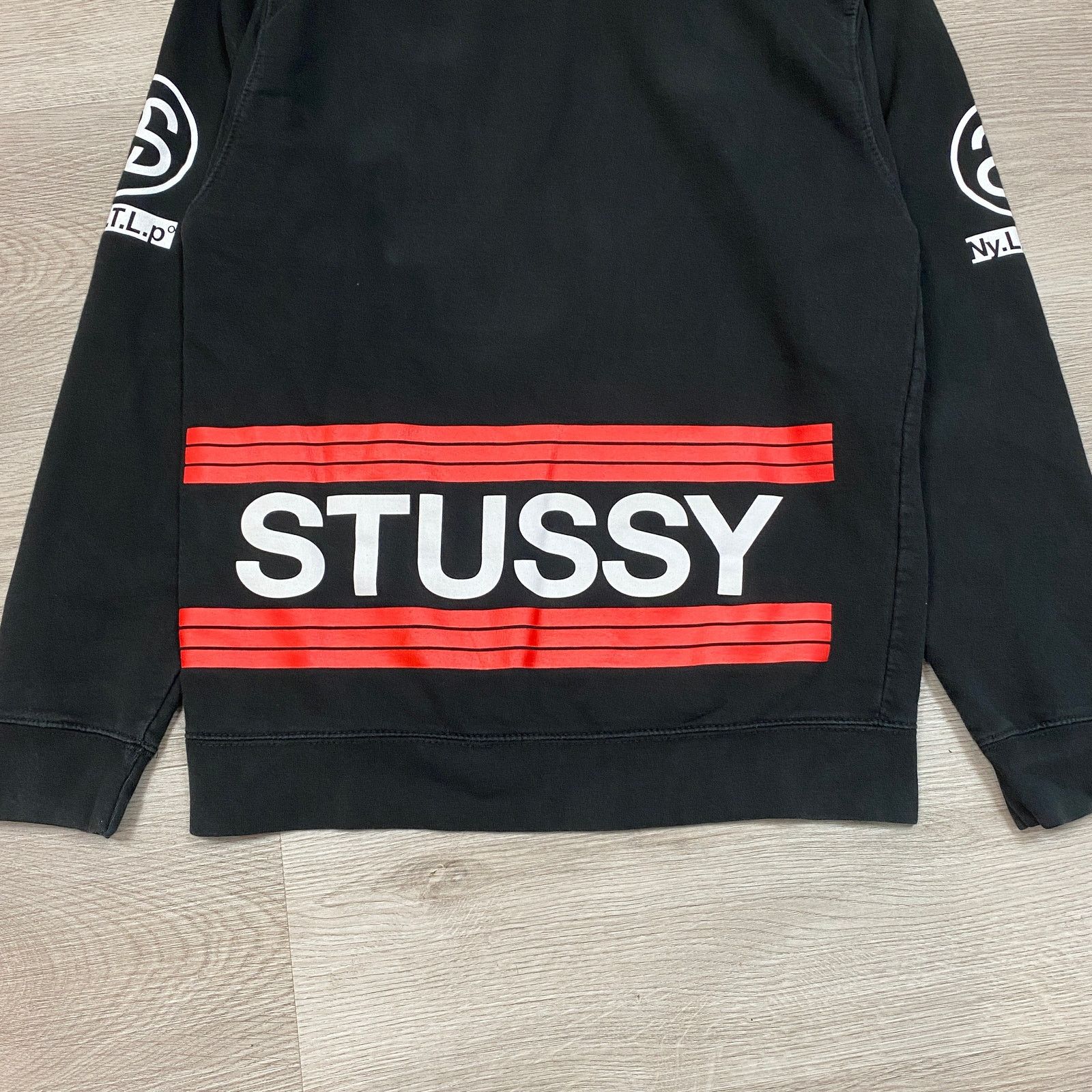 Stussy × Vintage Vintage Stussy 1980 N4 Big Logo Hoodie Mens Small Streetwear Size US S / EU 44-46 / 1 - 4 Thumbnail