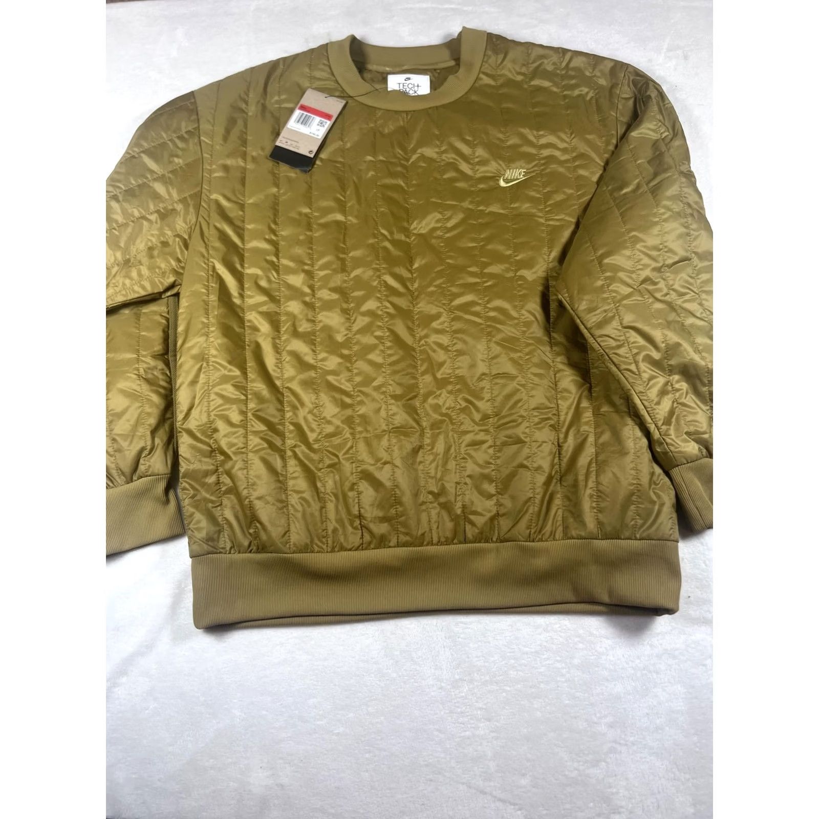 Nike Nike Tech Pack Therma-FIT Sweatshirt Mens Large Green Quilted DQ4302-382 Size US L / EU 52-54 / 3 - 6 Thumbnail
