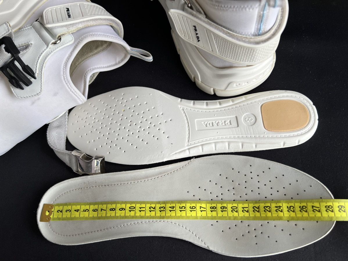 Prada PRADA Fabric/Leather Sneakers White Size 8 Size US 10 / EU 43 - 10 Thumbnail