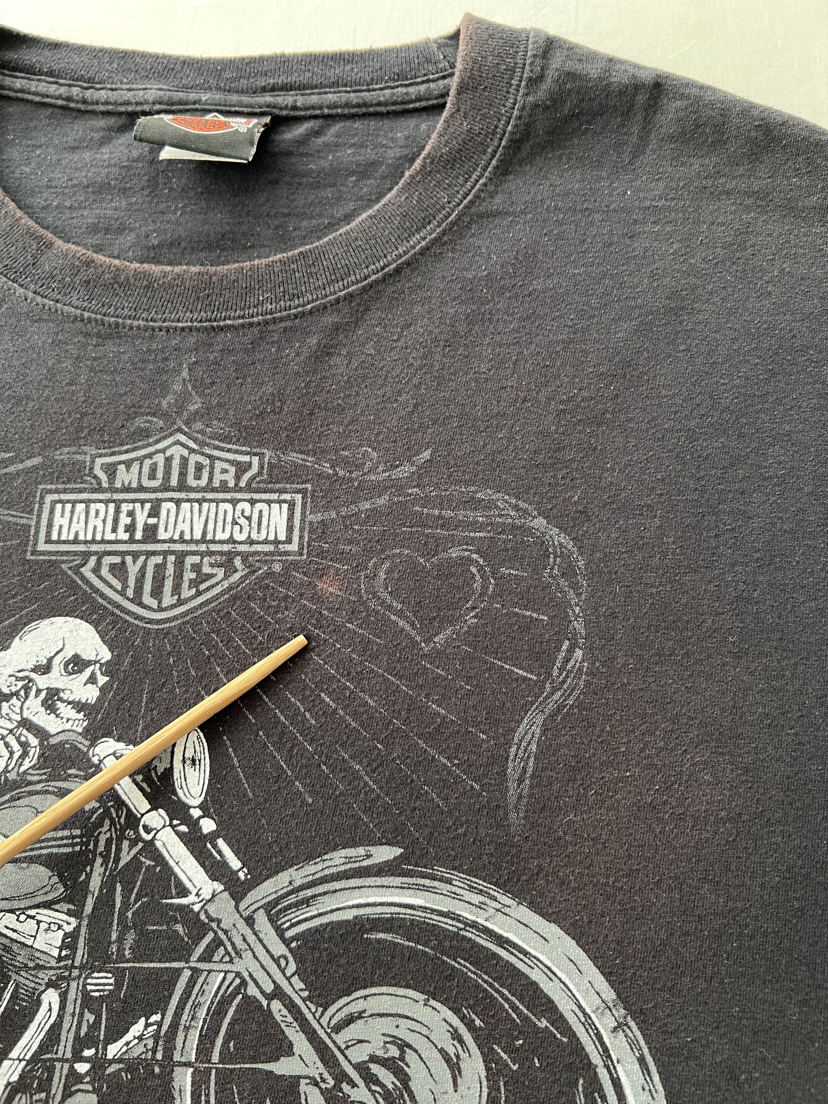 Harley Davidson Vintage 2015 Harley Davidson Motorcycle Snake Skull T-shirt Size US XL / EU 56 / 4 - 9 Thumbnail