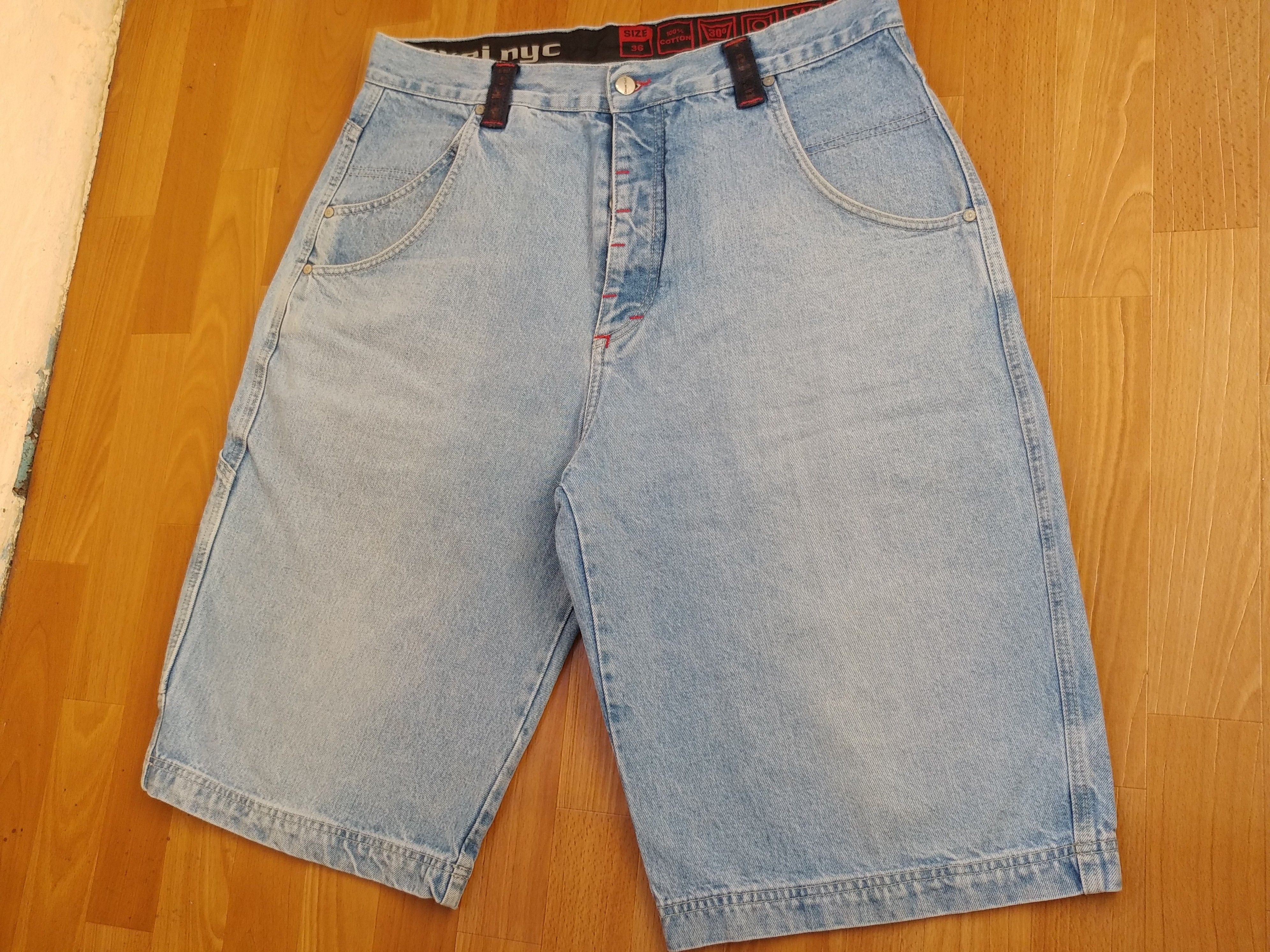 Aem'kei Aem'Kei jeans shorts, vintage Aem Kei hip hop pants, 90s 36 Size US 36 / EU 52 - 8 Thumbnail