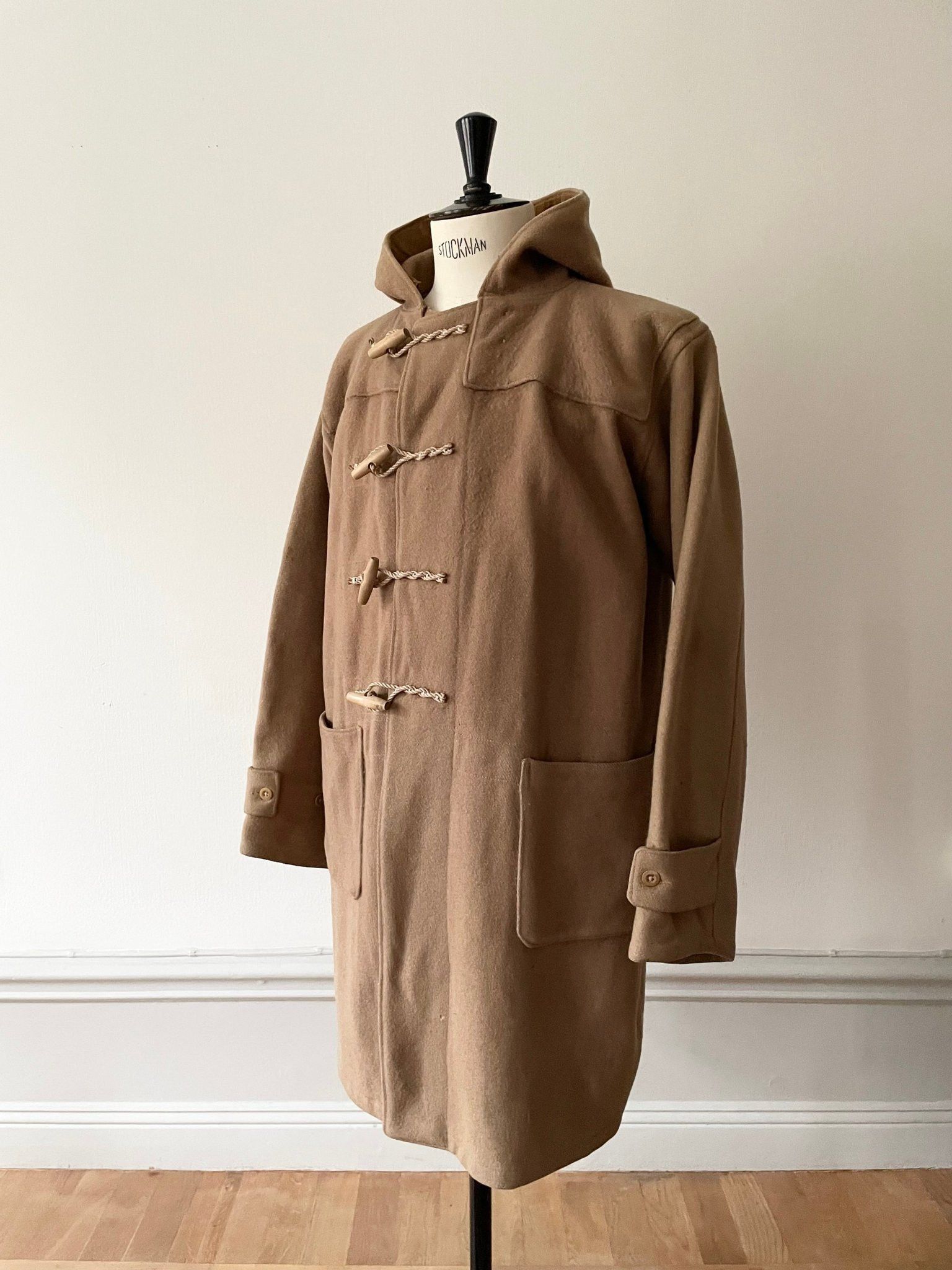 Vintage 1940's WWII British Royal Navy Duffel Coat - Large Size US L / EU 52-54 / 3 - 3 Thumbnail