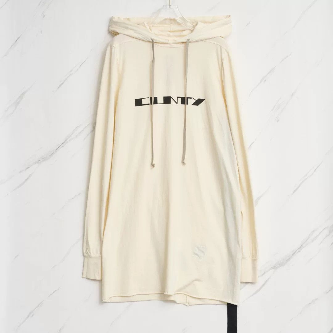 Rick Owens Rick Owens Men's Letter Print Hoodie Size US M / EU 48-50 / 2 - 1 Thumbnail