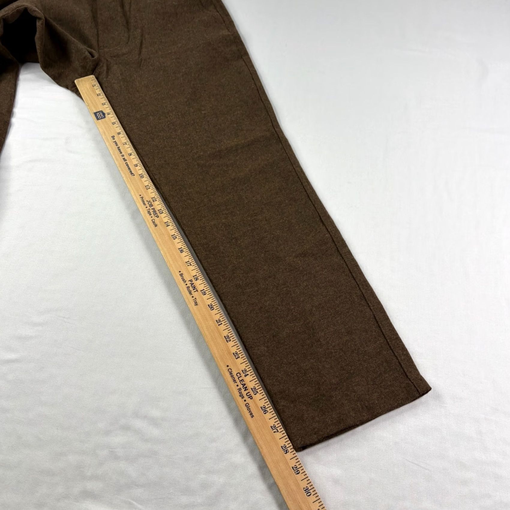 Banana Republic Banana Republic Pants Mens 29x30 Brown Slim Chino Wool Blend Flat Front Casual Regular Mens Size US 29 - 7 Thumbnail