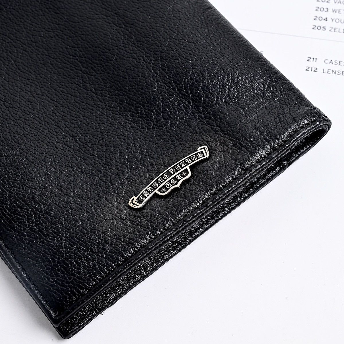 Chrome Hearts CHROME HEARTS SCROLL LABEL TRVL DOX WALLET BLACK Size ONE SIZE - 5 Thumbnail