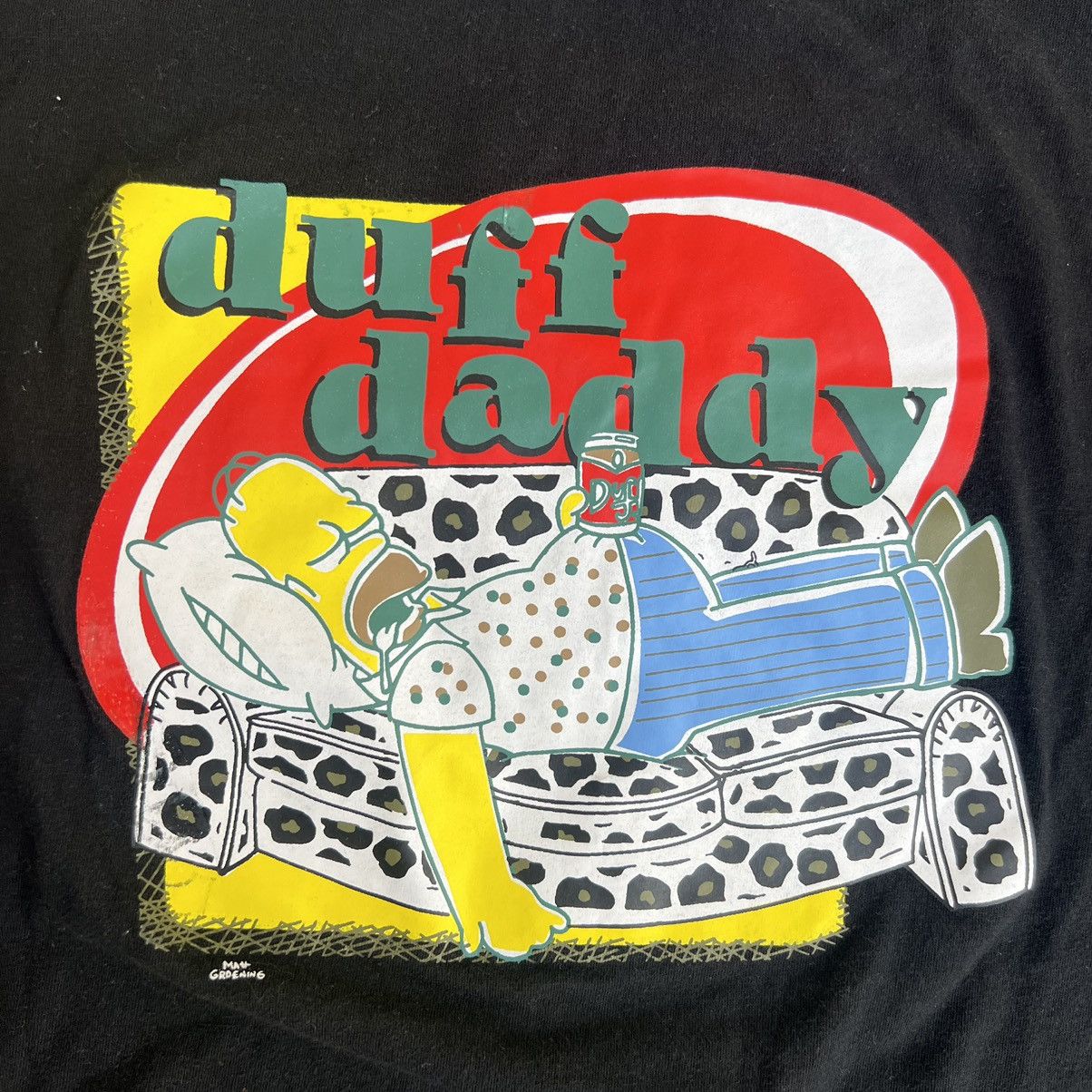 The Simpsons × Vintage Vintage 1996 THE SIMPSONS Duff Daddy T Shirt Size US XL / EU 56 / 4 - 4 Thumbnail