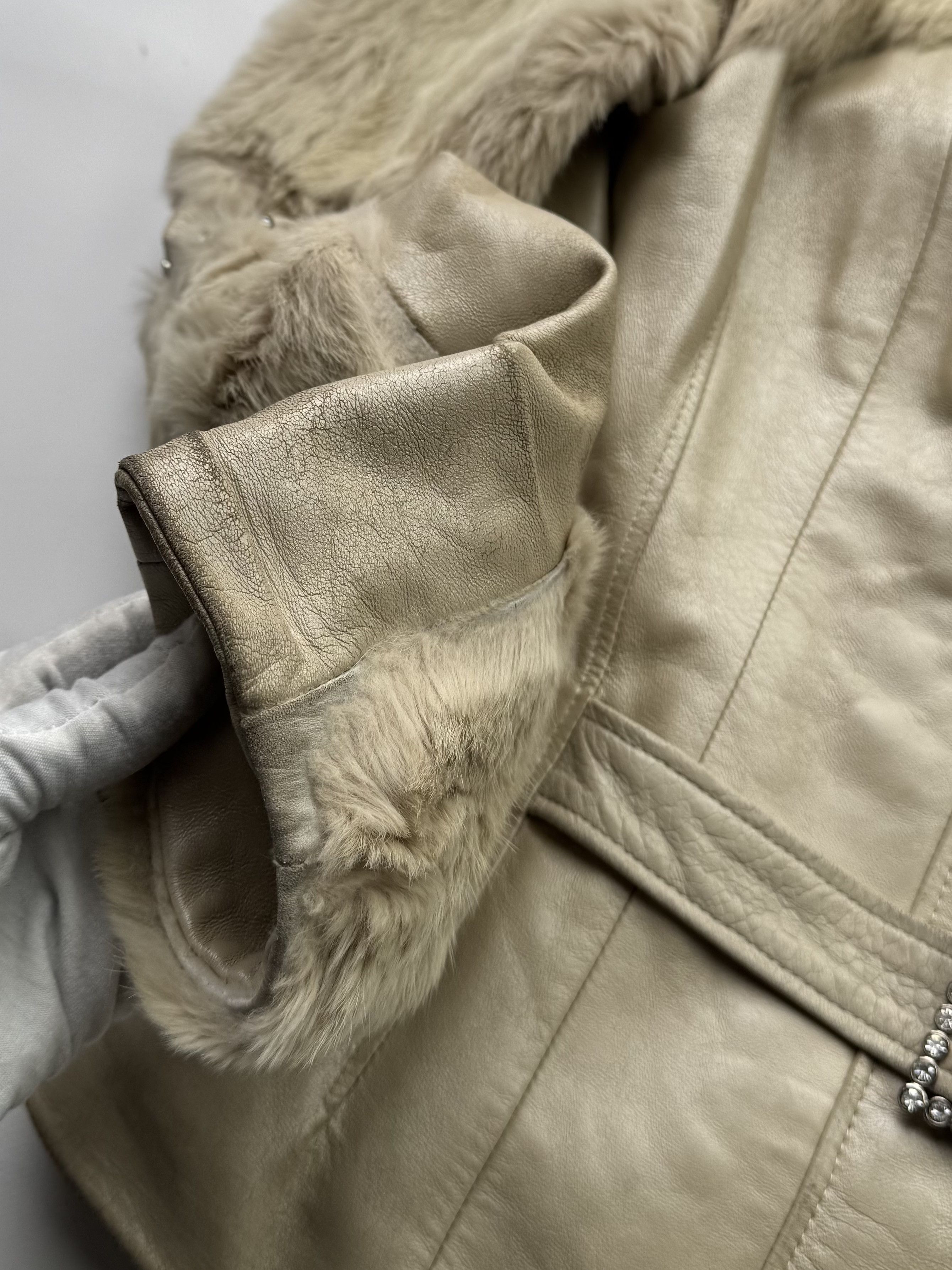 Vintage Vintage Real Fur/Leather Cropped Jacket B562(V355)E2 Size S / US 4 / IT 40 - 6 Thumbnail