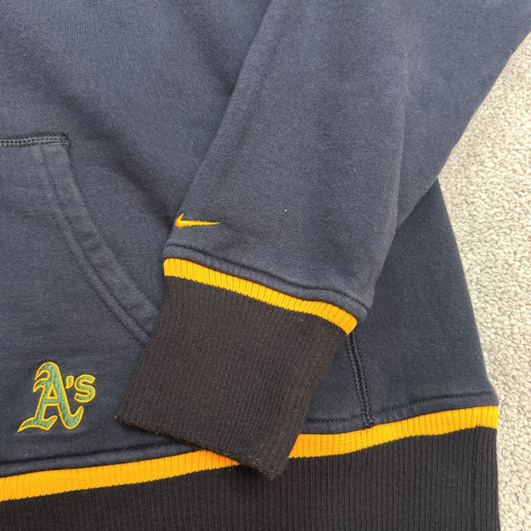 Nike VINTAGE Nike Team Oakland Athletics Full Zip Hoodie Sweatshirt Mens XXL Navy Size US XXL / EU 58 / 5 - 5 Thumbnail