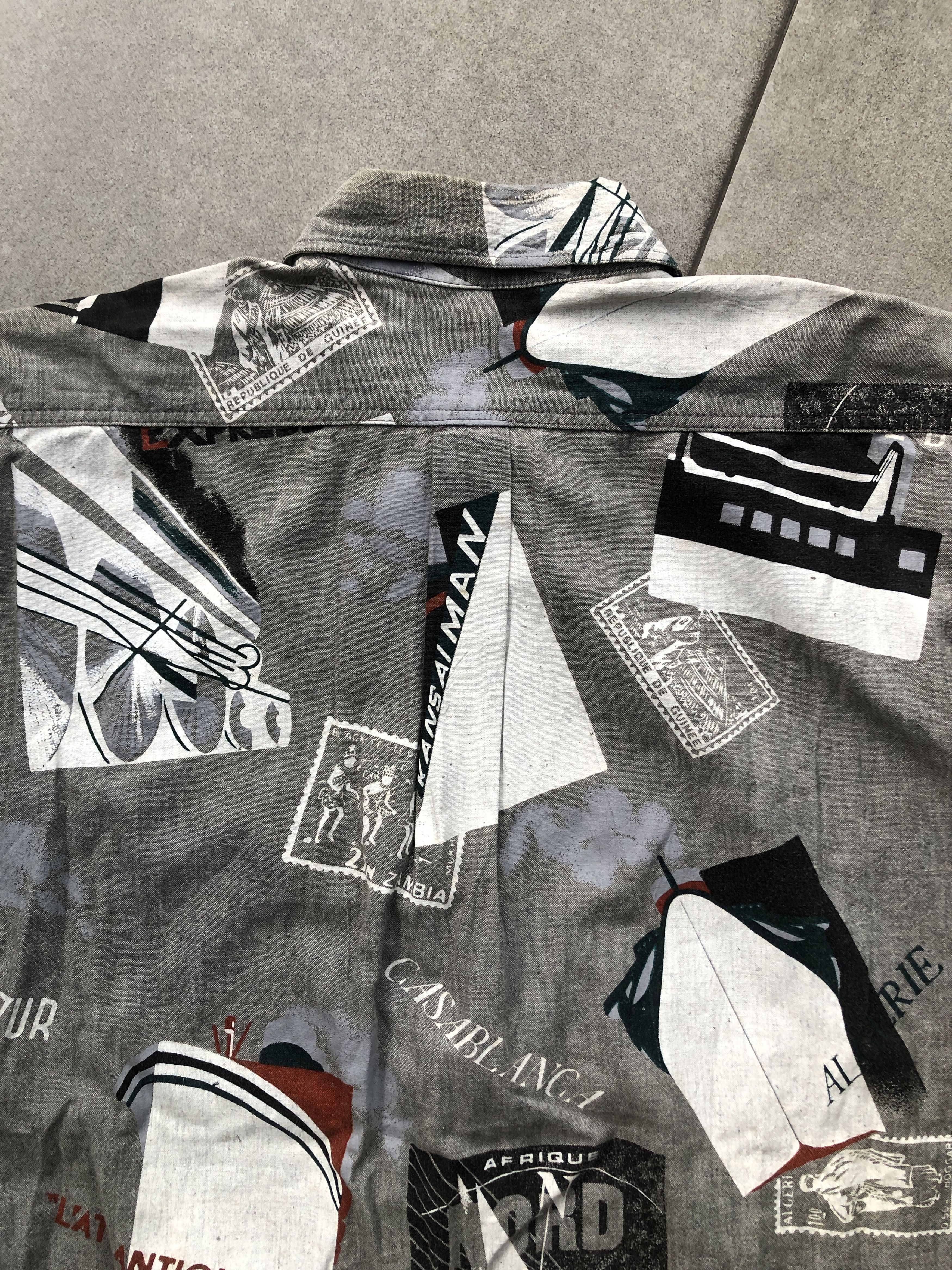 Kansai Yamamoto Kansai Man Graphic Printed Art Long Sleeve Shirt Size US L / EU 52-54 / 3 - 8 Thumbnail