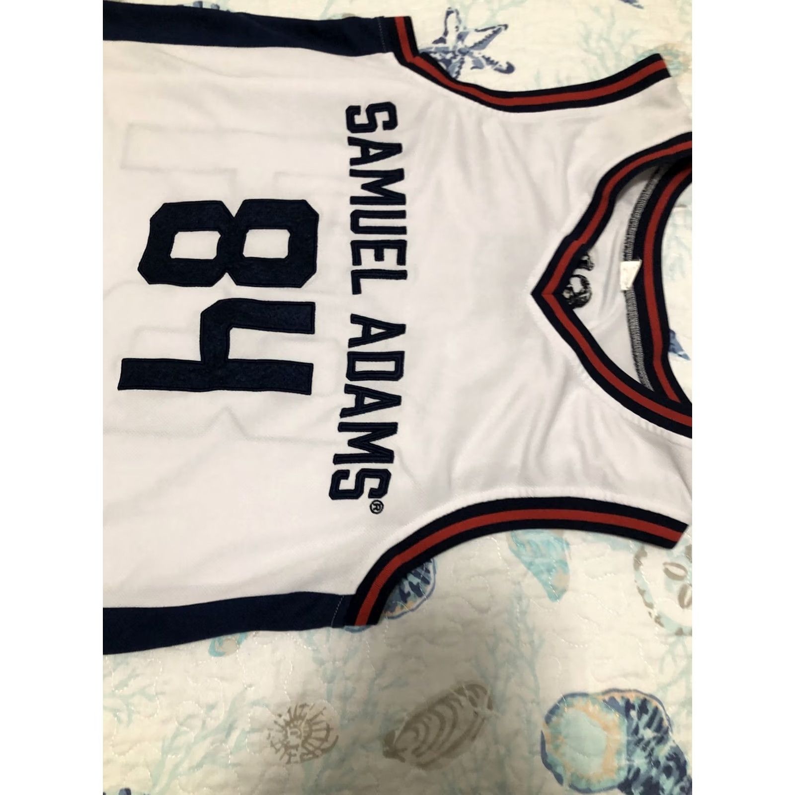 Vintage VINTAGE Samuel Adams Polyester Jersey..SIZE XL Stitched Jersey Sleeveless White Men XL Sports Size US XL / EU 56 / 4 - 6 Thumbnail