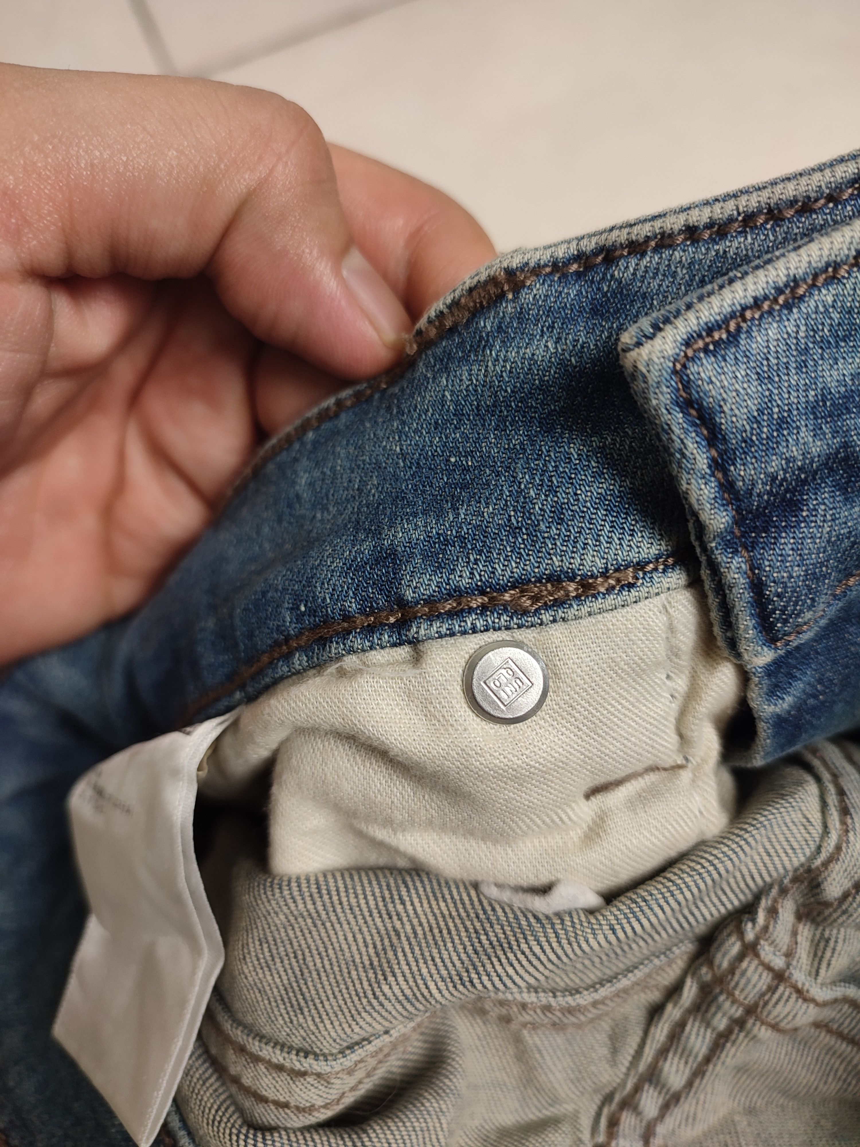 Designer × Japanese Brand × Uniqlo 💥Flare💥 Uniqlo Distressed Jeans Size US 28 / EU 44 - 13 Thumbnail