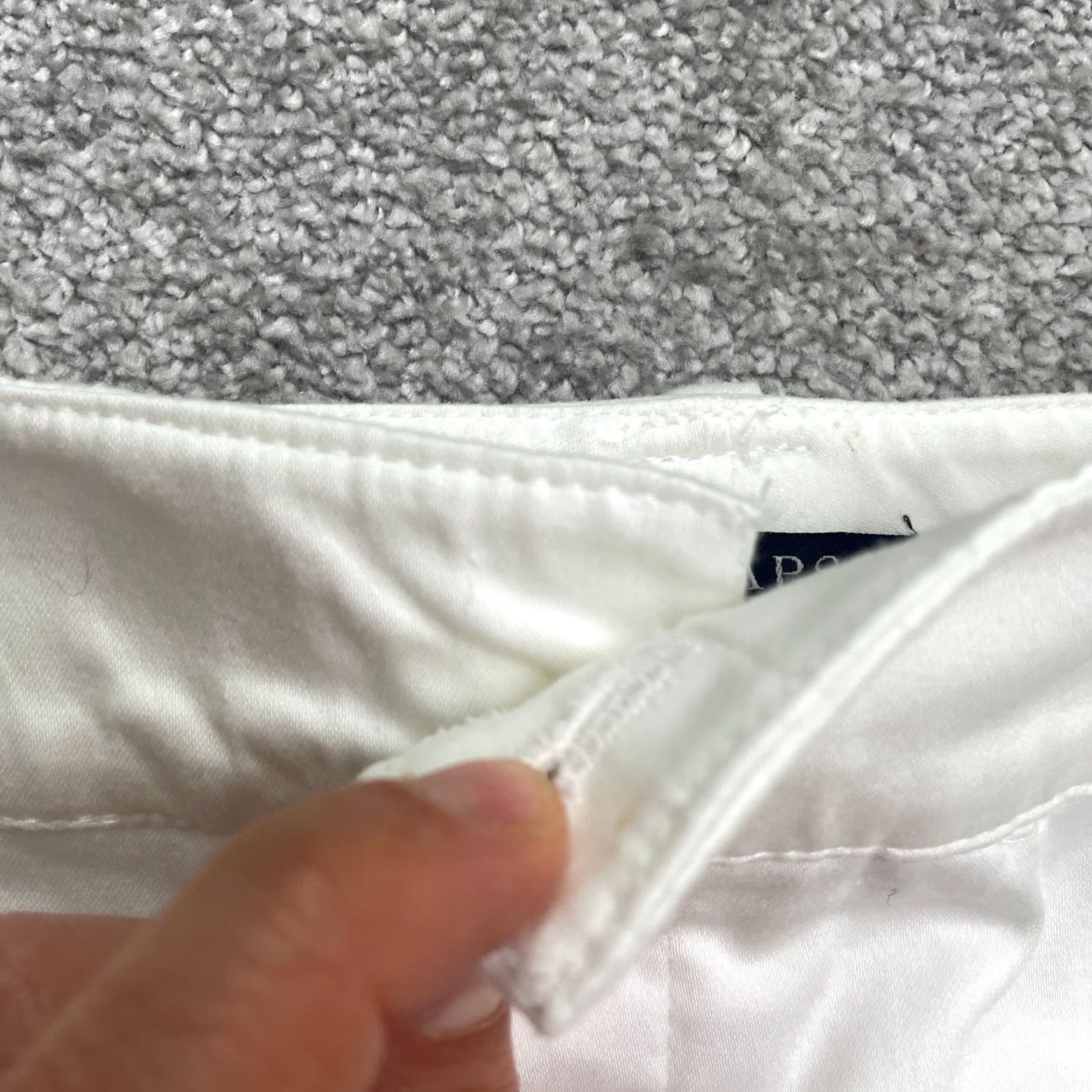 Chaps VINTAGE Chaps Women's Cotton Chino Pants 16 White Mid Rise Straight Leg Casual Workwear Size 38" / US 16 / IT 52 - 5 Thumbnail