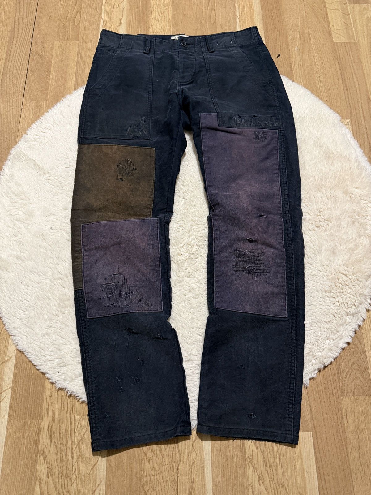 Polo Ralph Lauren Ralph lauren denim supply pants patchwork avant garde rare Size US 32 / EU 48 - 3 Thumbnail