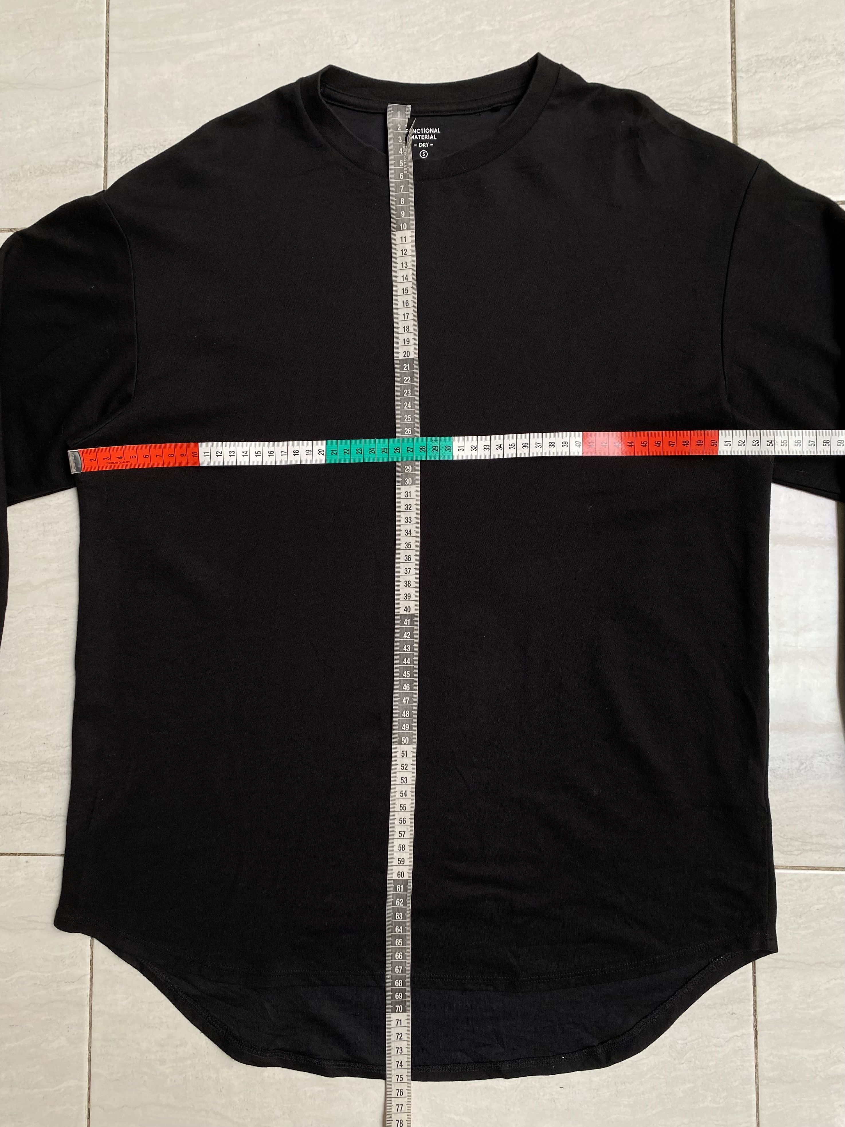 GU GU Functional Material Dry Long Black T-shirt Size US M / EU 48-50 / 2 - 2 Thumbnail