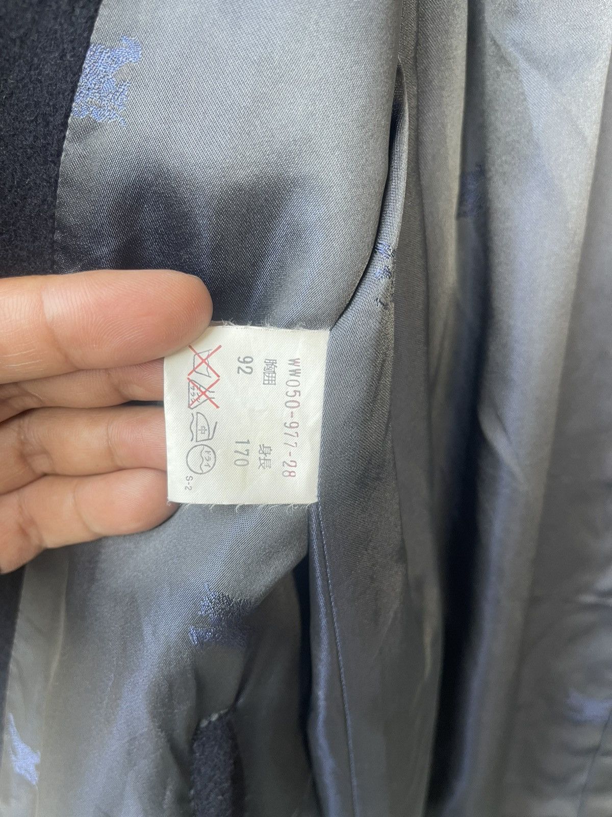 Burberry VINTAGE Burberrys 100% Cashmere Long Coat Navy Blue C-TK83 Size US L / EU 52-54 / 3 - 7 Thumbnail