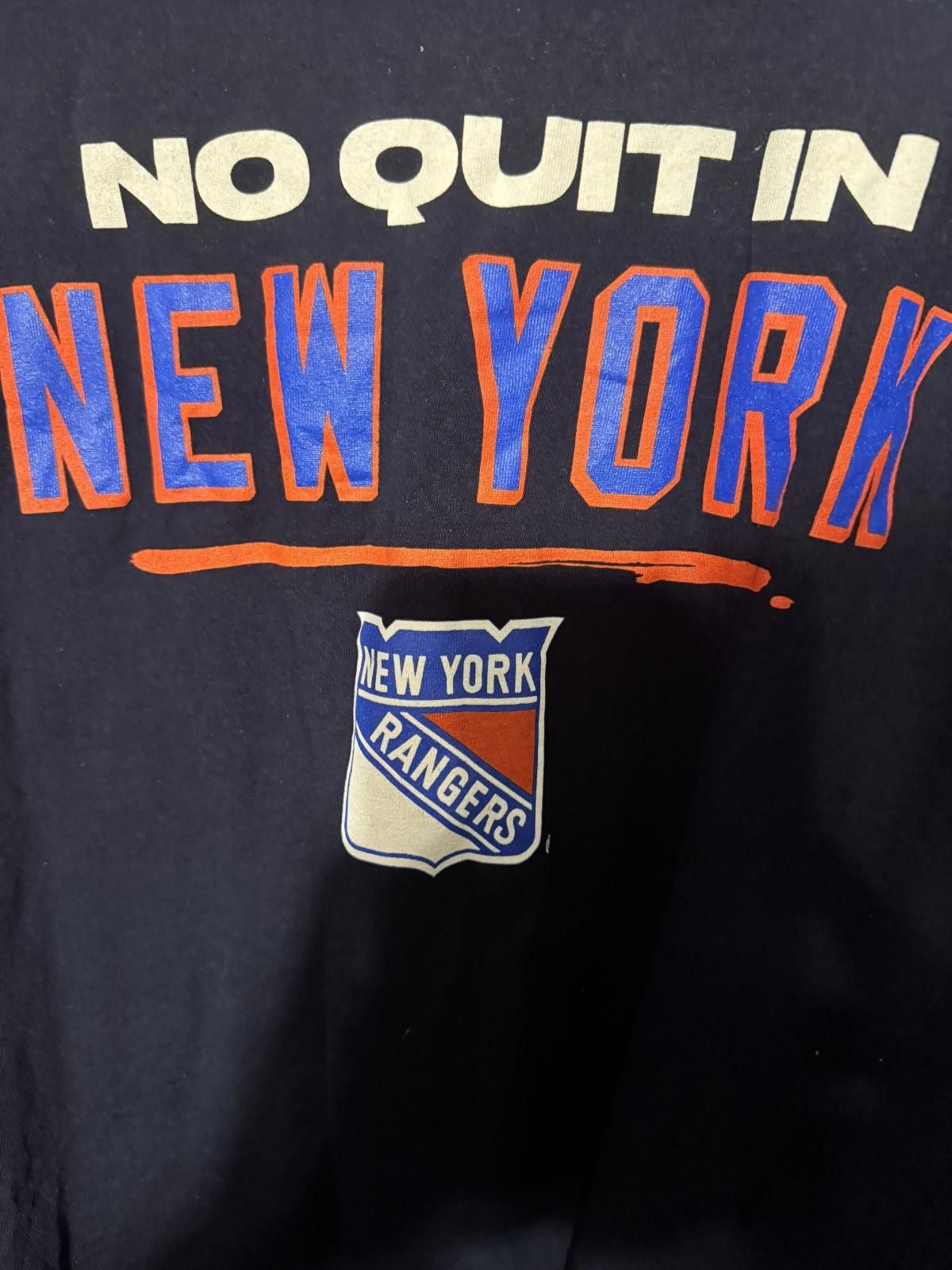 Gildan New York Rangers Short Sleeve T-shirt Blue Men's Size XL Size ONE SIZE - 3 Thumbnail