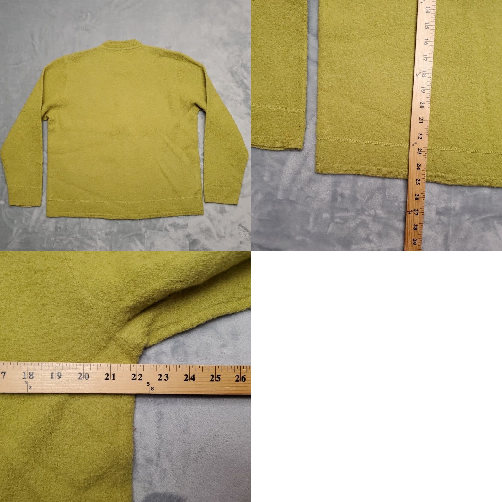 Vintage VINTAGE Studio Works Wool Cardigan Womens M Green 100% Wool Full Zip Australia Knitted Pockets Casual Womens Size M / US 6-8 / IT 42-44 - 8 Thumbnail