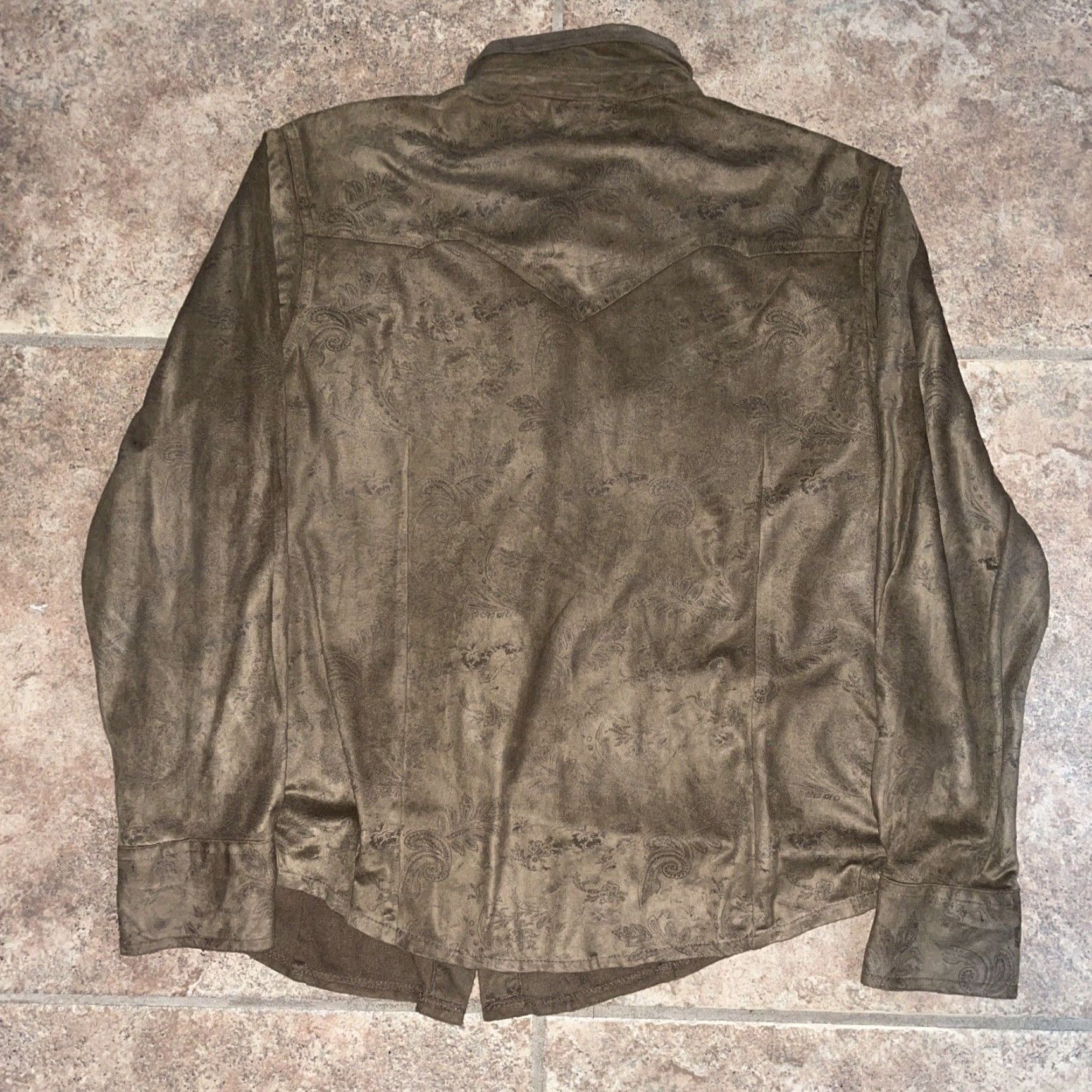 Vintage Outback Trading Company Snap Button Shirt Womens Large Brown Size L / US 10 / IT 46 - 4 Thumbnail