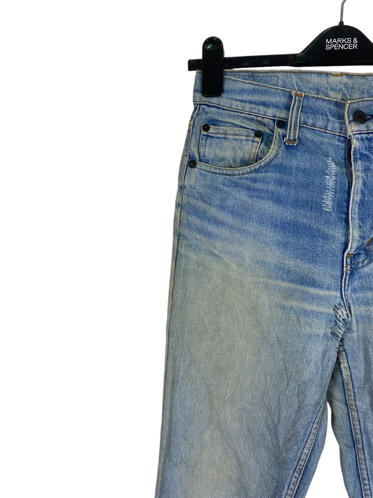 Levi's × Levi's Vintage Clothing × Vintage Vintage Distressed Levis 517 Talon Zip Bootcut Jeans Size US 28 / EU 44 - 4 Thumbnail