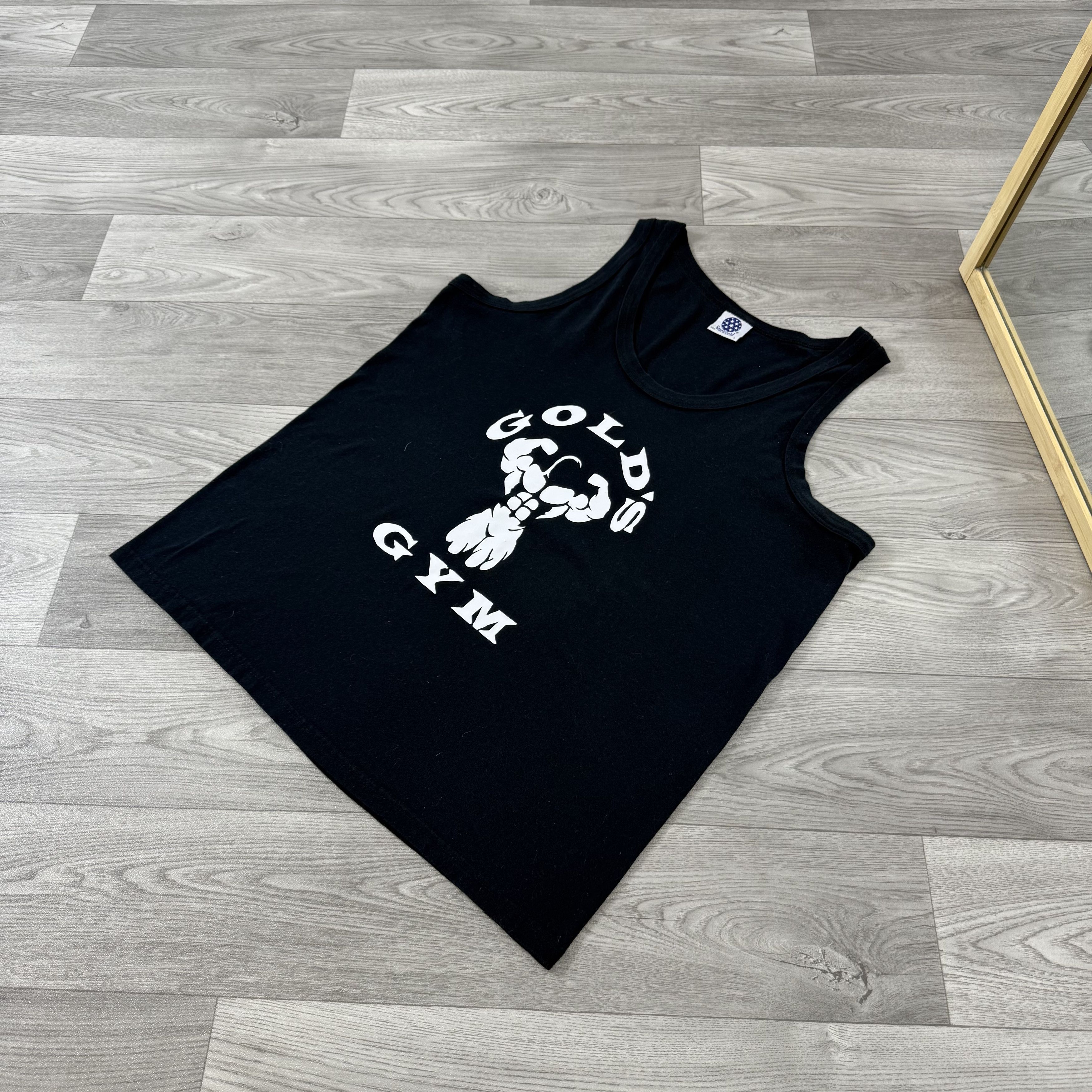 Vintage Vintage Gold's Gym 90s Graphic Black Tank Top M Size US M / EU 48-50 / 2 - 5 Thumbnail