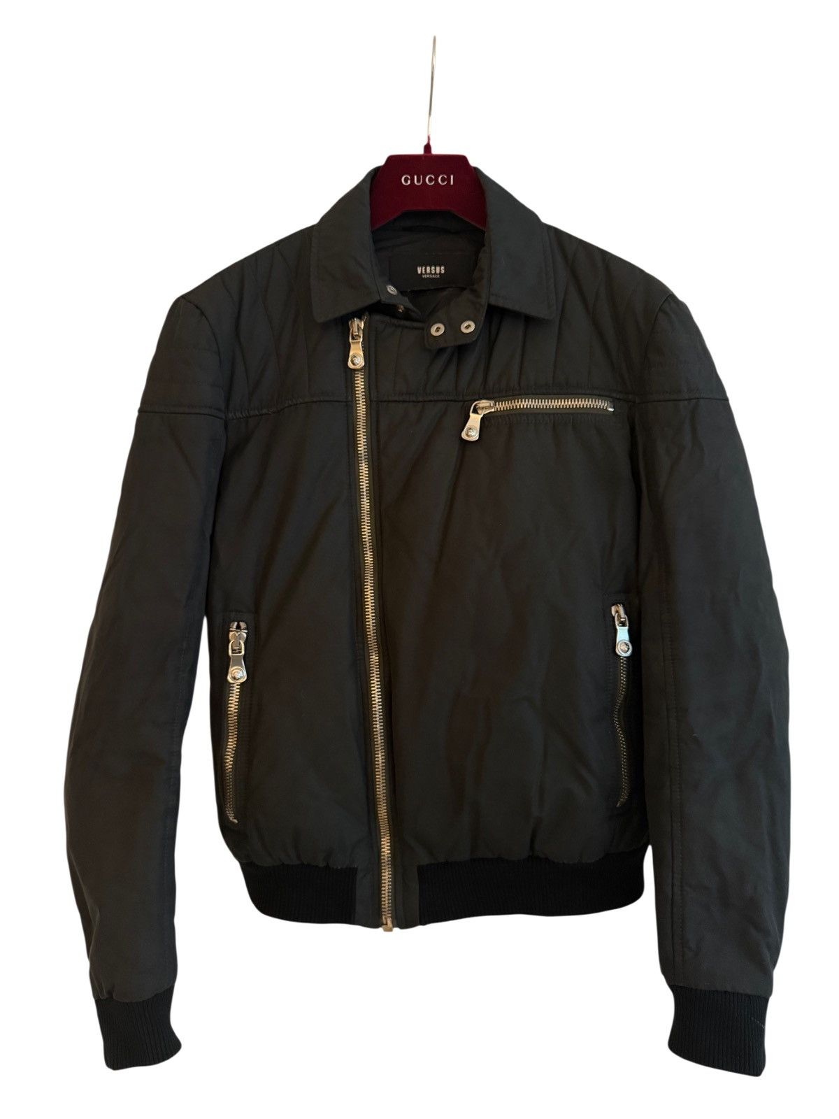 Versace Versace Biker Puffer Jacket Size US M / EU 48-50 / 2 - 1 Thumbnail