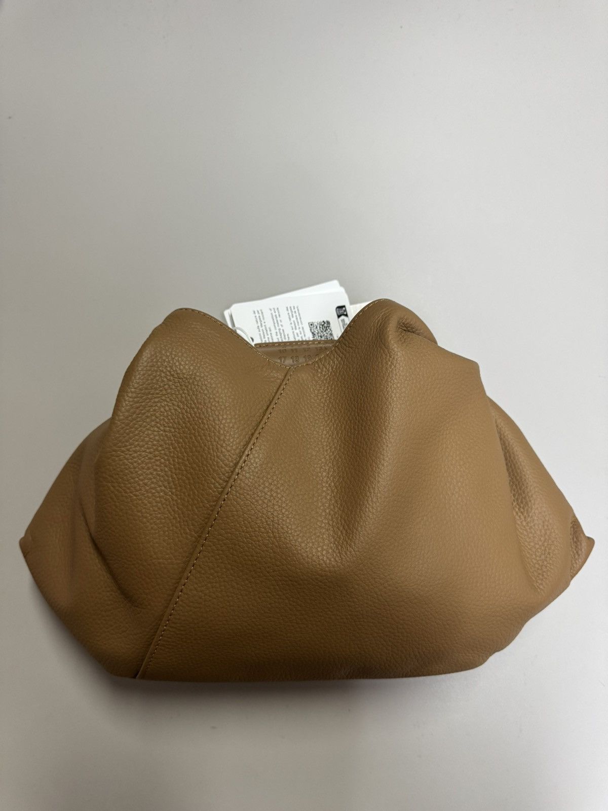 Maison Margiela NWT Japanese Grained Leather Tote Bag - Brown, OS Size ONE SIZE - 2 Thumbnail