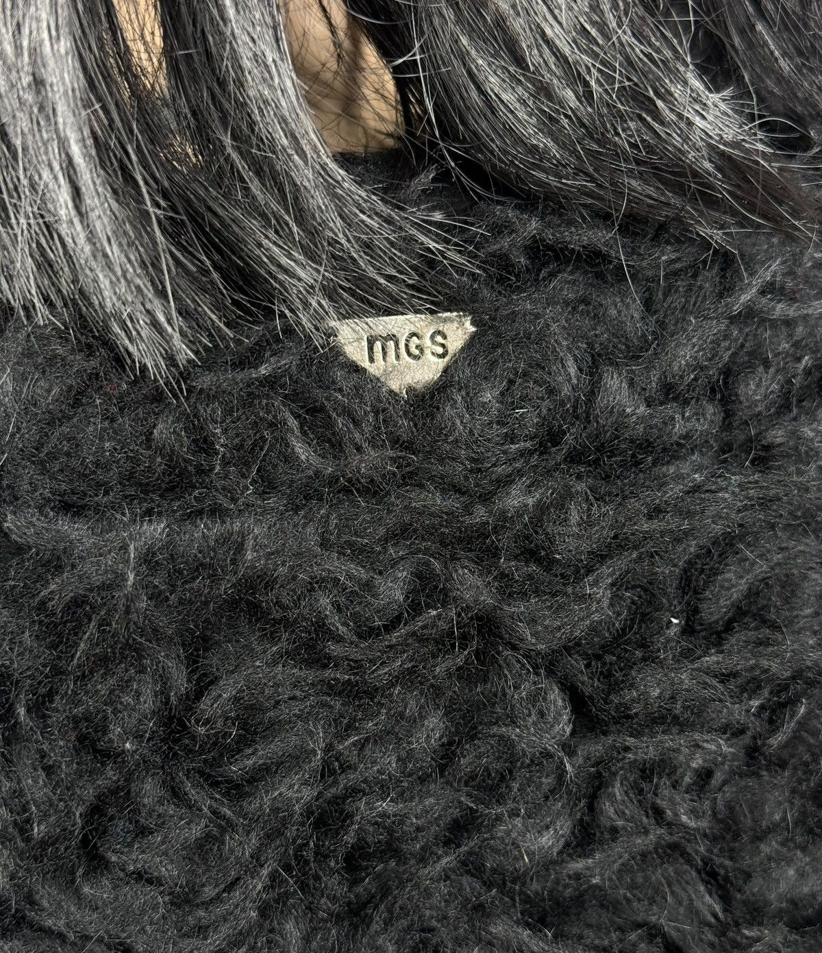 Designer Maria Grazia Severi Faux Fur Coat Sequin Decorated size 42 Size M / US 6-8 / IT 42-44 - 13 Thumbnail