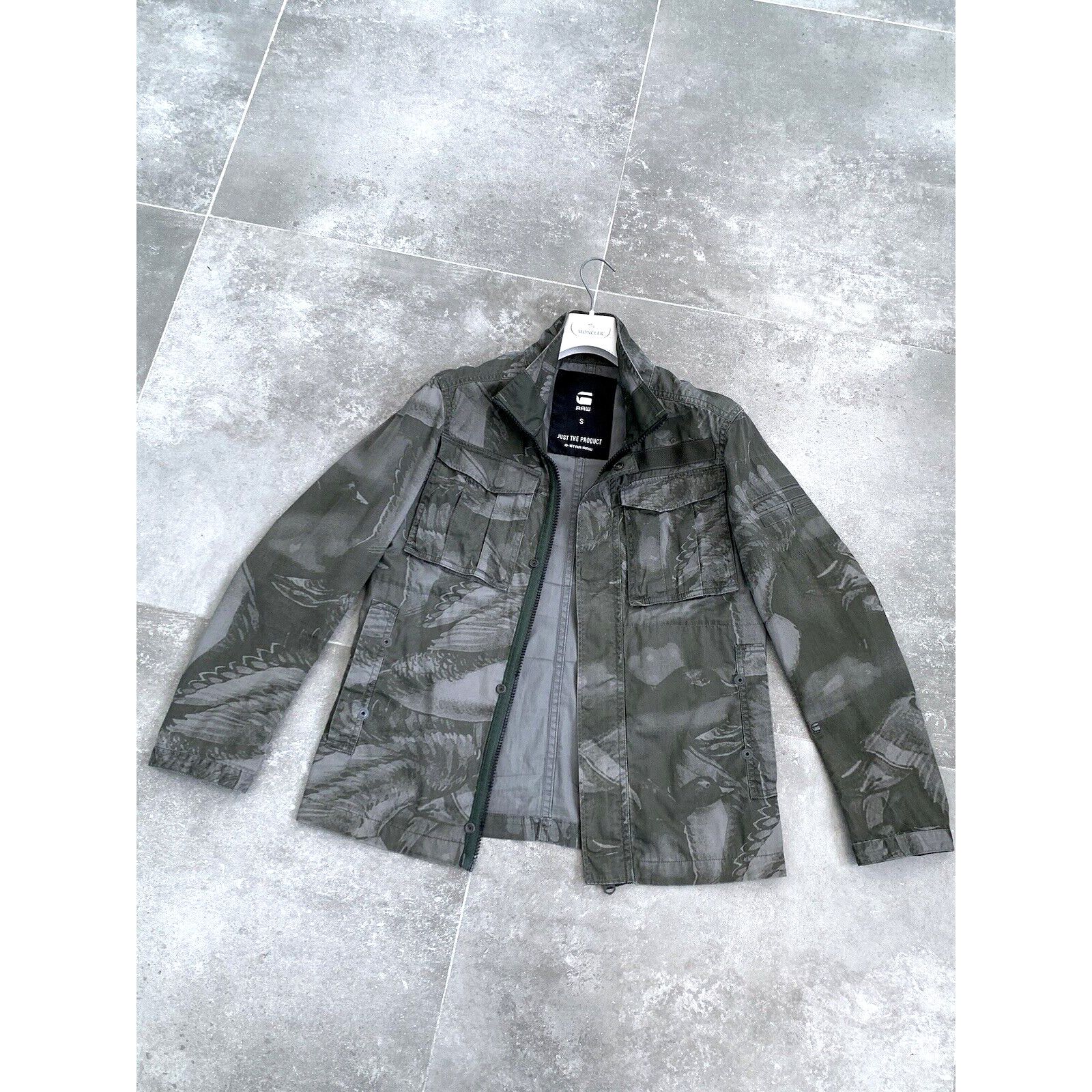 G-Star Men's G-STAR Raw Camo Overshirt Military Coat Jacket S EU 46 Size US S / EU 44-46 / 1 - 1 Thumbnail
