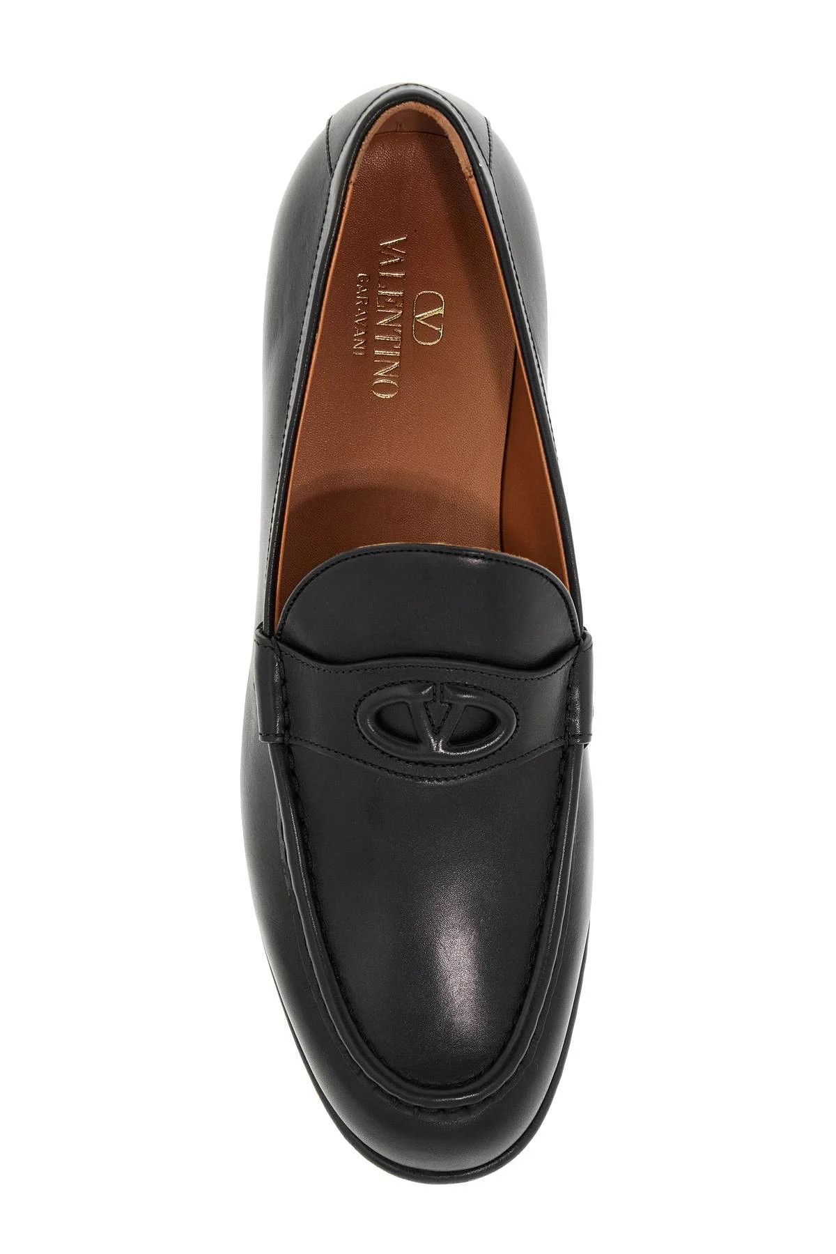 Valentino o1s22i1n1224 Leather Loafers in Black Size US 7 / EU 40 - 2 Thumbnail