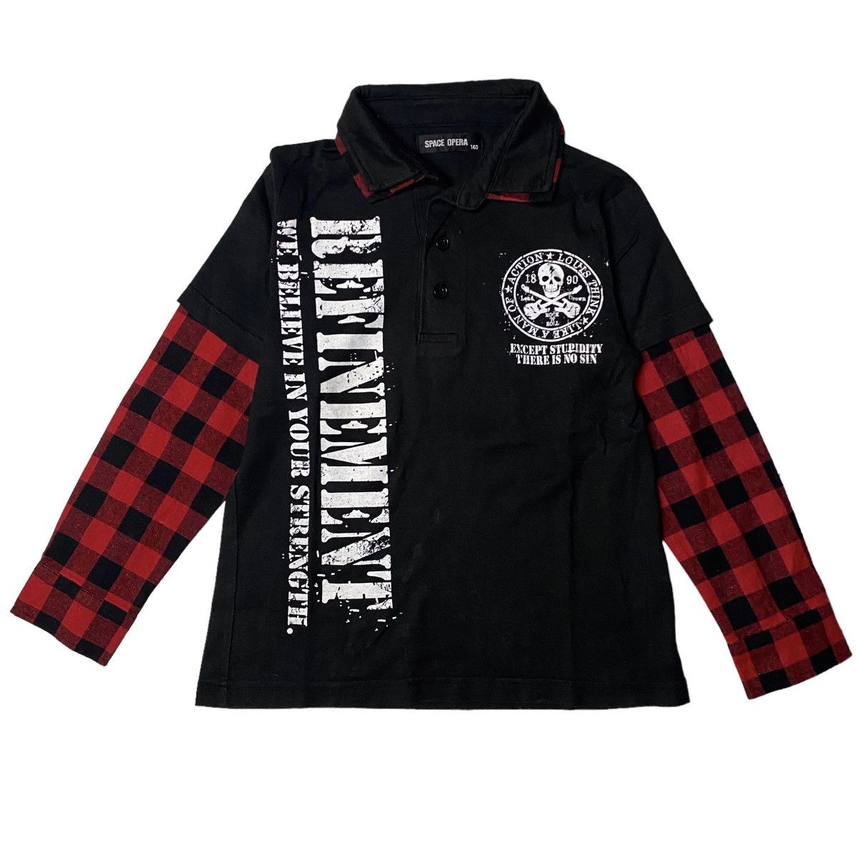 Hysteric Glamour 2000's Space Opera Studded Double Layer Longsleeve Size US XS / EU 42 / 0 - 2 Thumbnail