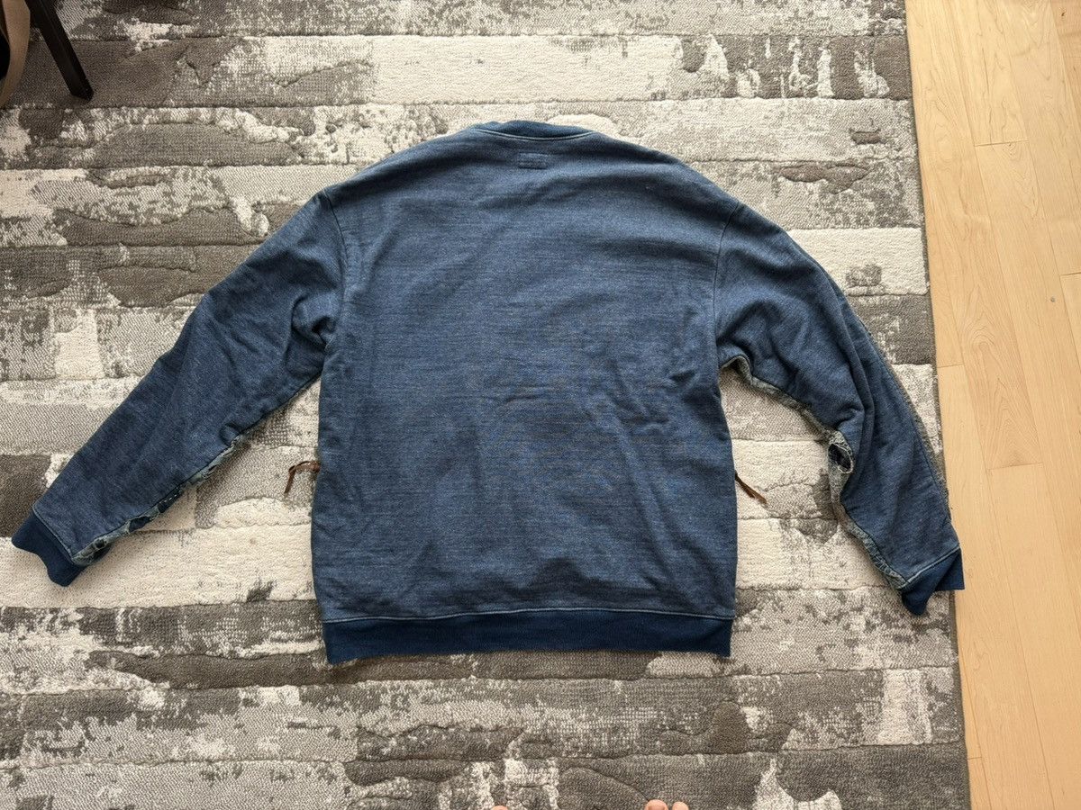 Kapital KAPITAL Boro Distressed Cotton/Linen Patchwork Sweatshirt Size US M / EU 48-50 / 2 - 6 Thumbnail