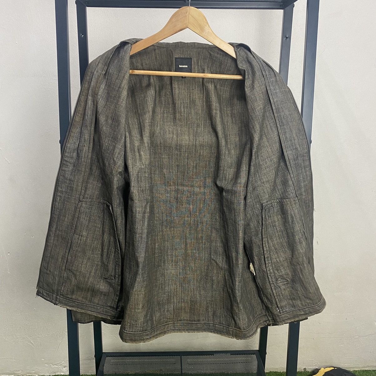 Beams Plus × Japanese Brand Beams Reconstruct Denim Black Jacket Size US M / EU 48-50 / 2 - 3 Thumbnail