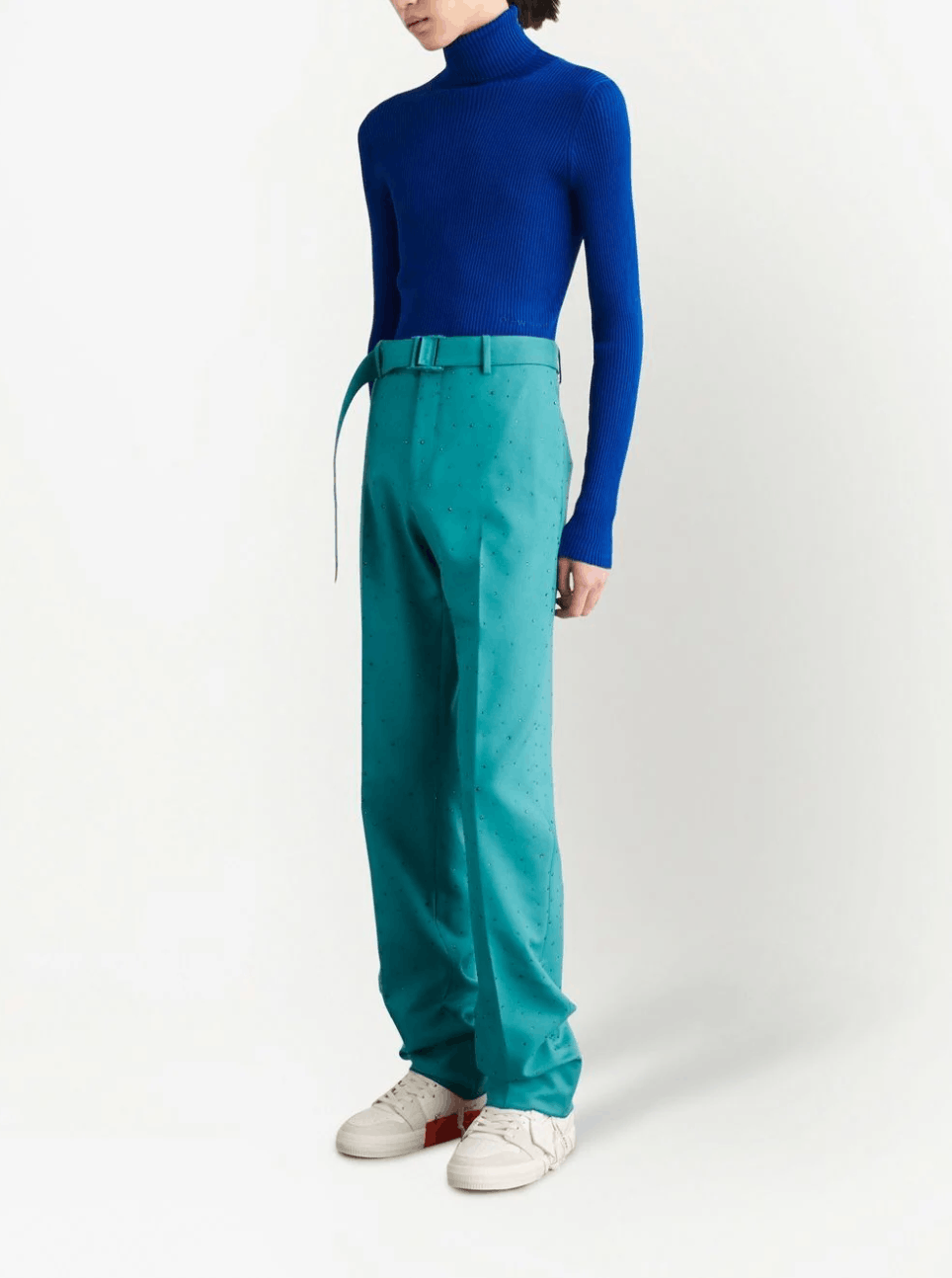 Off-White [🔥🔥Grail🔥🔥] Off-White Rhinestone Pants [RRP $3,590] Size US 30 / EU 46 - 16 Thumbnail