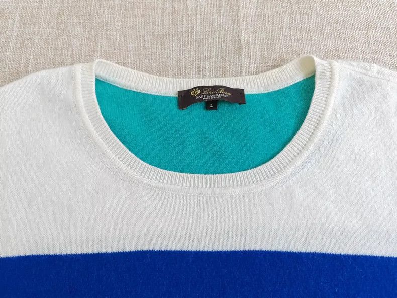 Loro Piana LORO PIANA Short-sleeved cashmere sweater Size L / US 10 / IT 46 - 3 Thumbnail