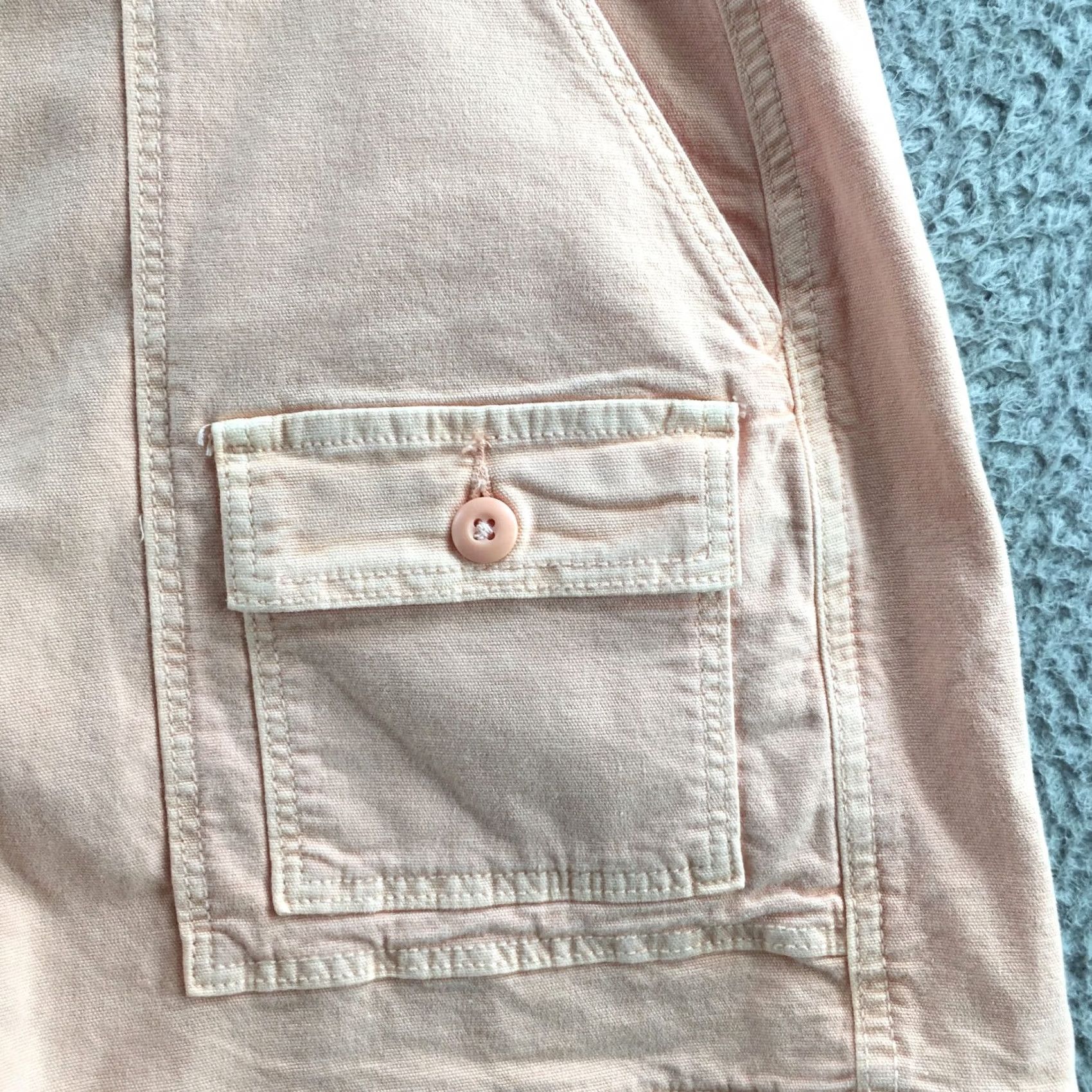 American Eagle Outfitters American Eagle Utility Shorts Womens 14 Pink Hi-Rise Zip Fly NEW Size 36" / US 14 / IT 50 - 5 Thumbnail