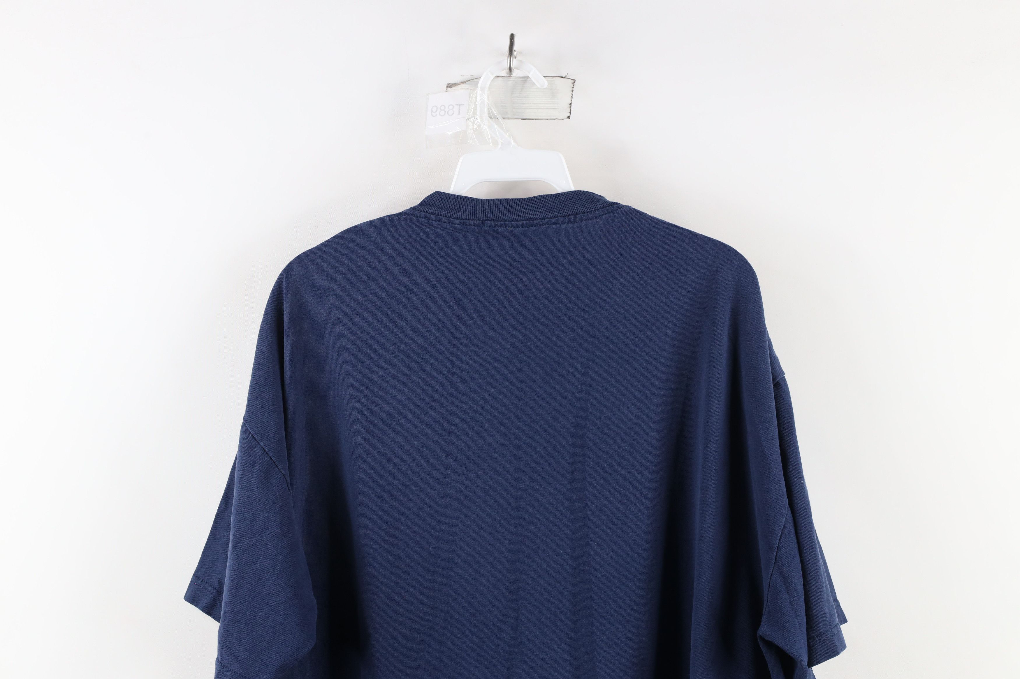 Vintage Vintage 90s Spell Out University of Michigan T-Shirt Blue Size US XXL / EU 58 / 5 - 8 Thumbnail