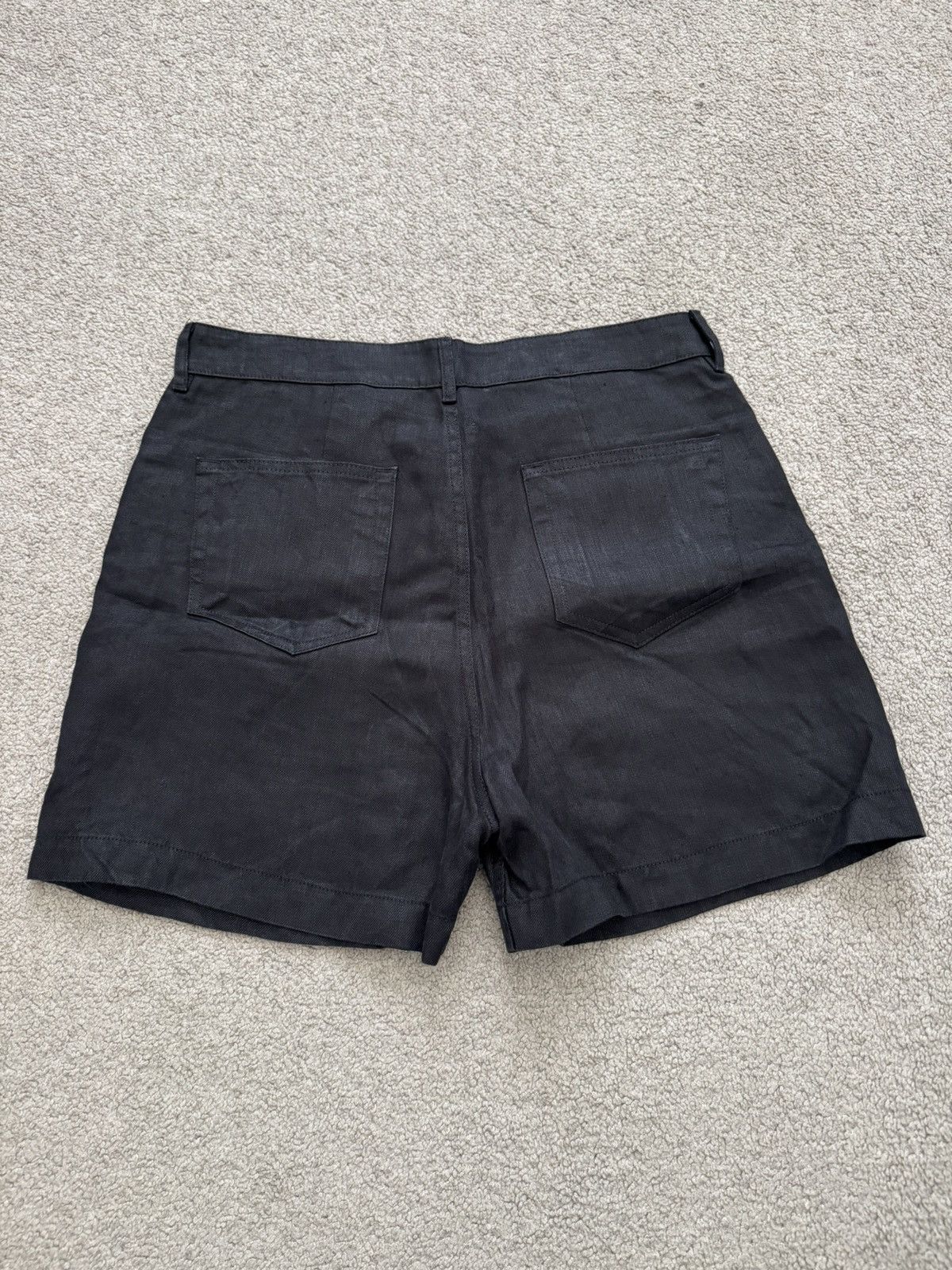 Rick Owens SS25 Rick Owens Mainline Hollywood Geth Cuttoff Linen Shorts Size US 31 - 6 Thumbnail